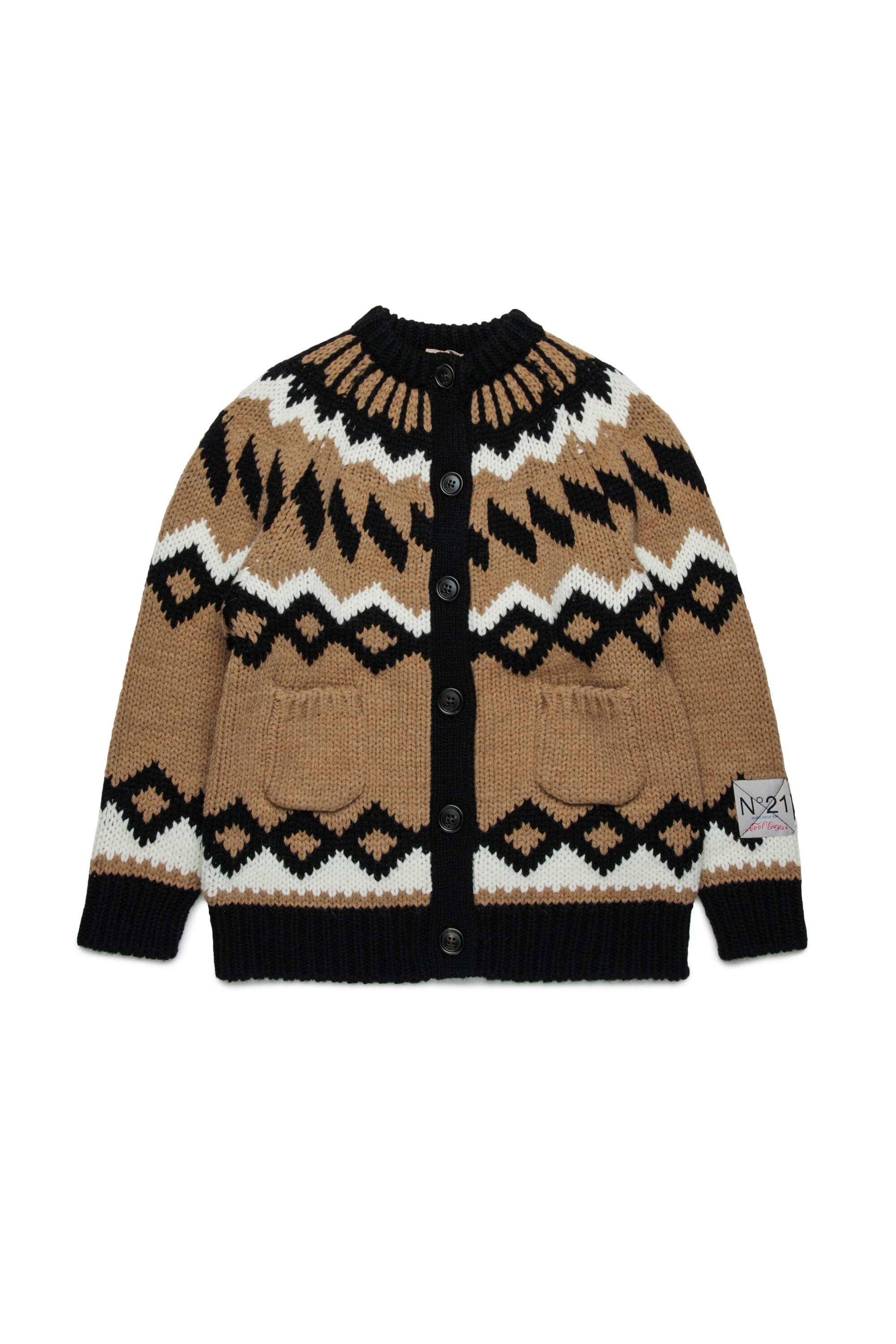 Cardigan oversize en laine norvégienne