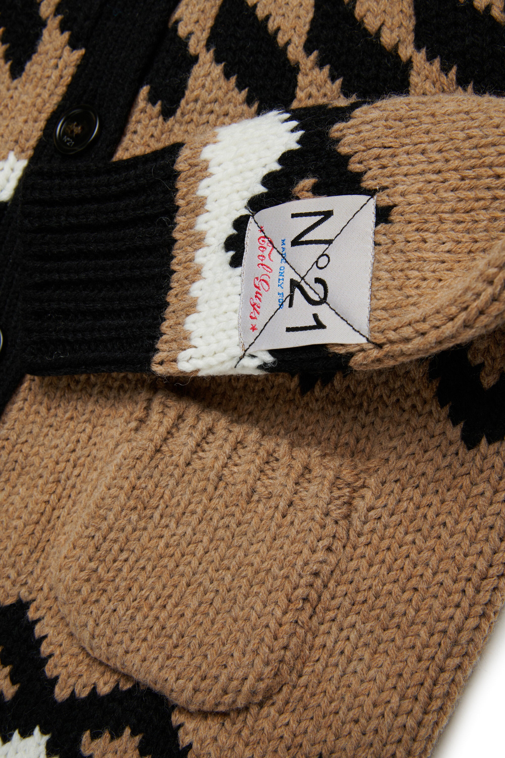 Cardigan oversize en laine norvégienne