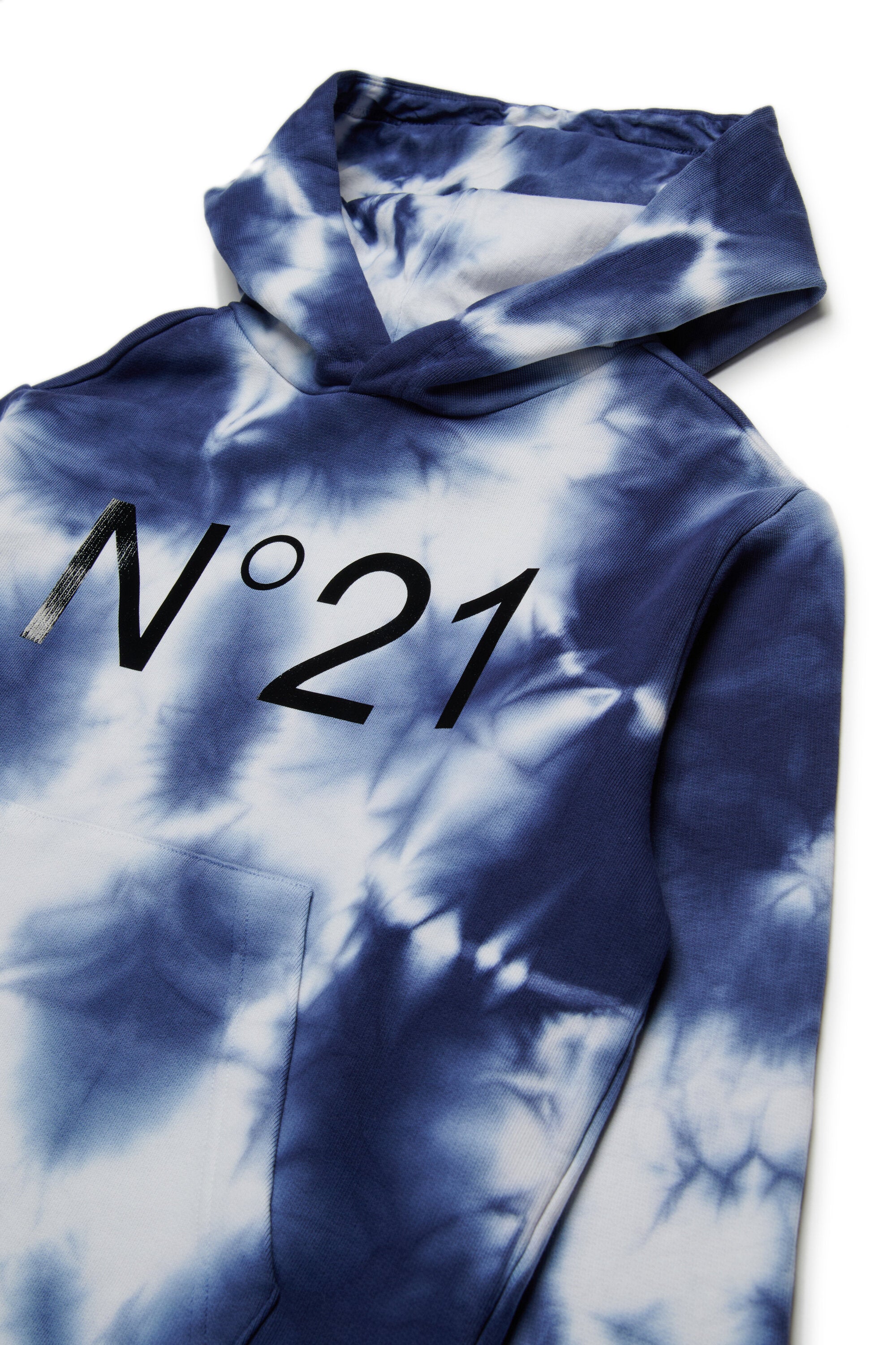 Sudadera tie-dye de algodón con capucha