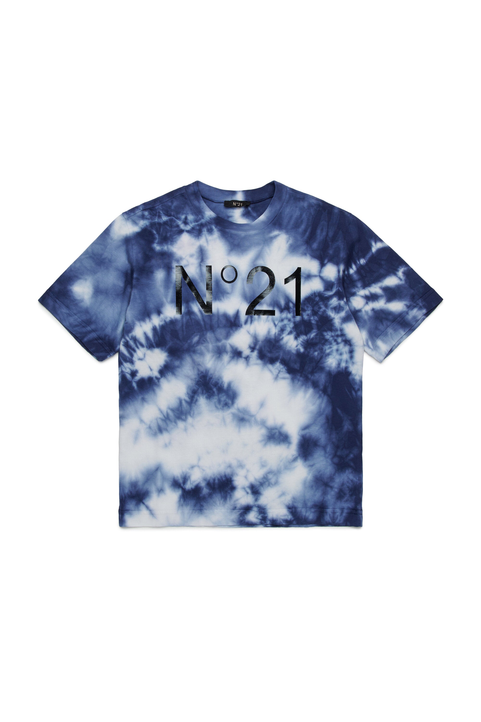 Camiseta de jersey tie-dye con logotipo