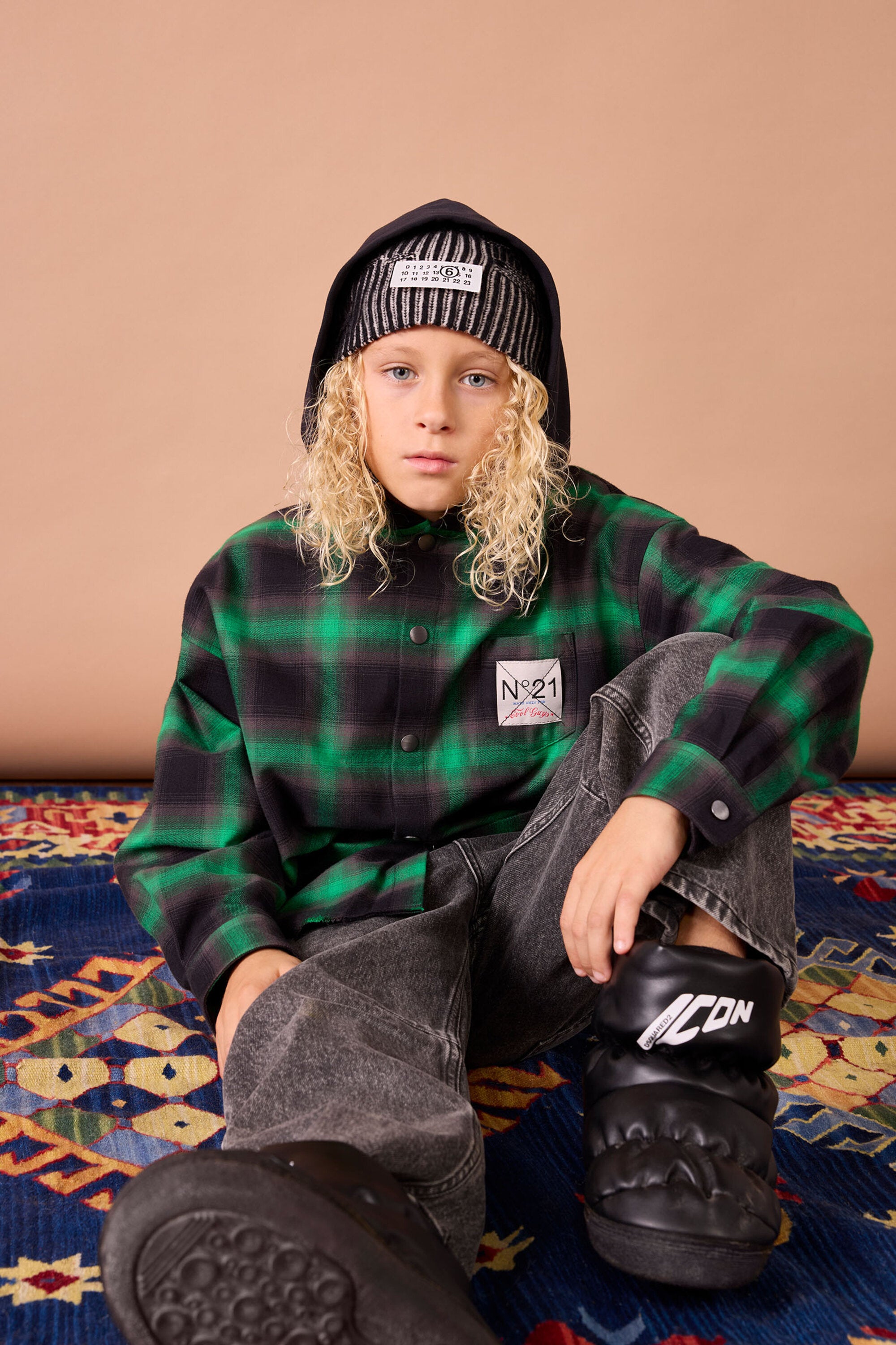 Overshirt in flanella a quadri