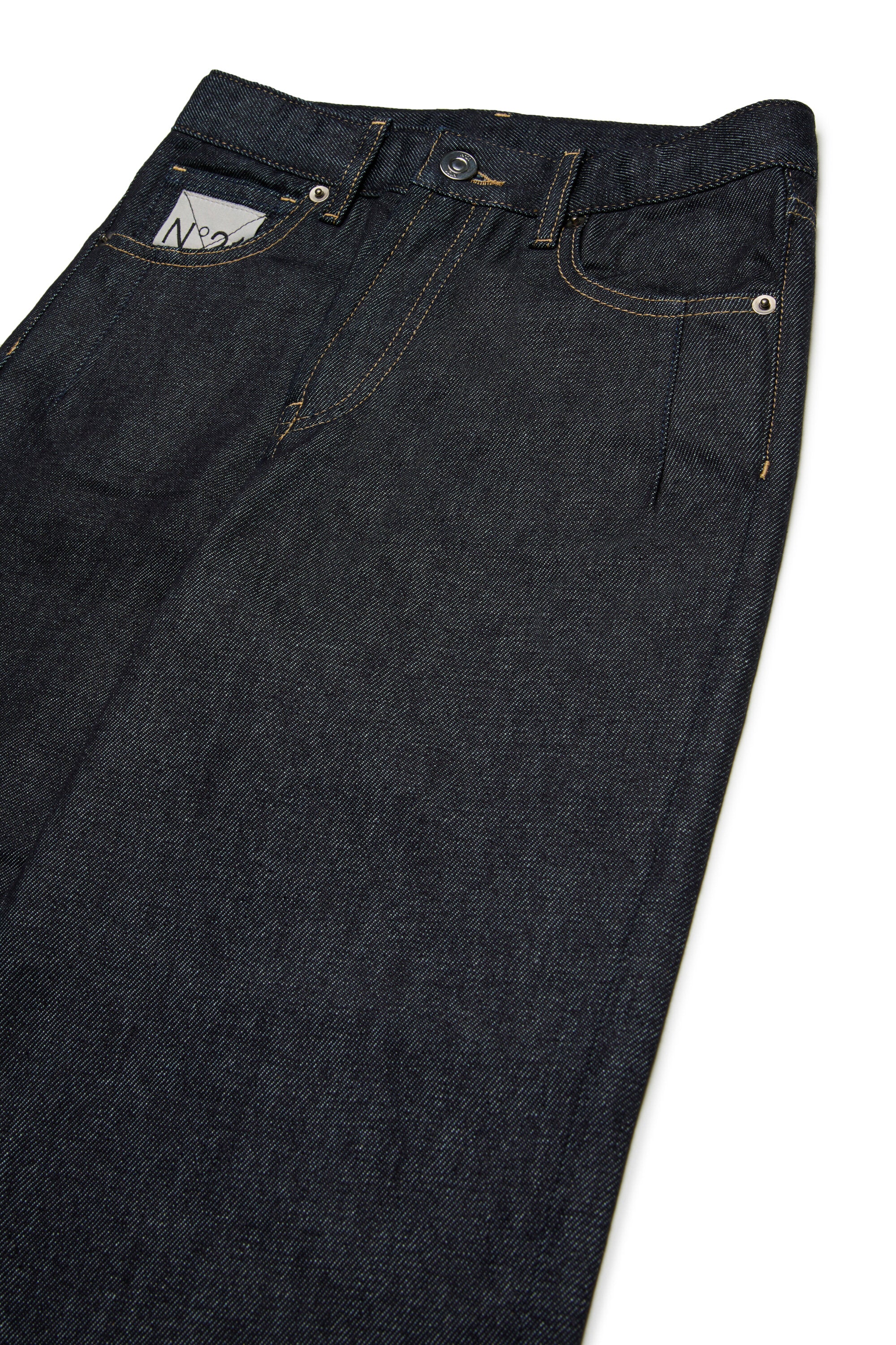 Jeans relaxed in denim scuro