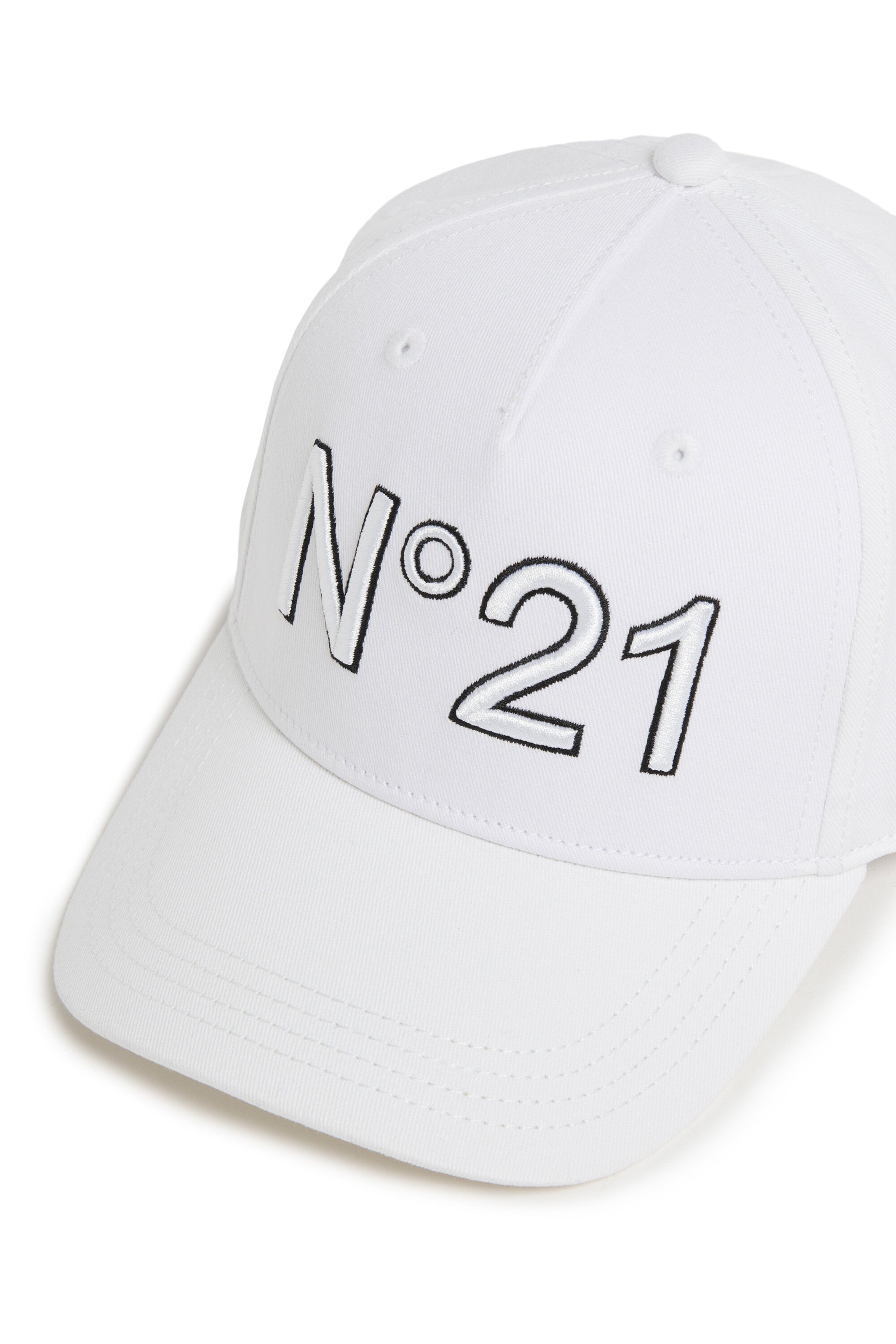 Cappello da baseball in gabardina con logo