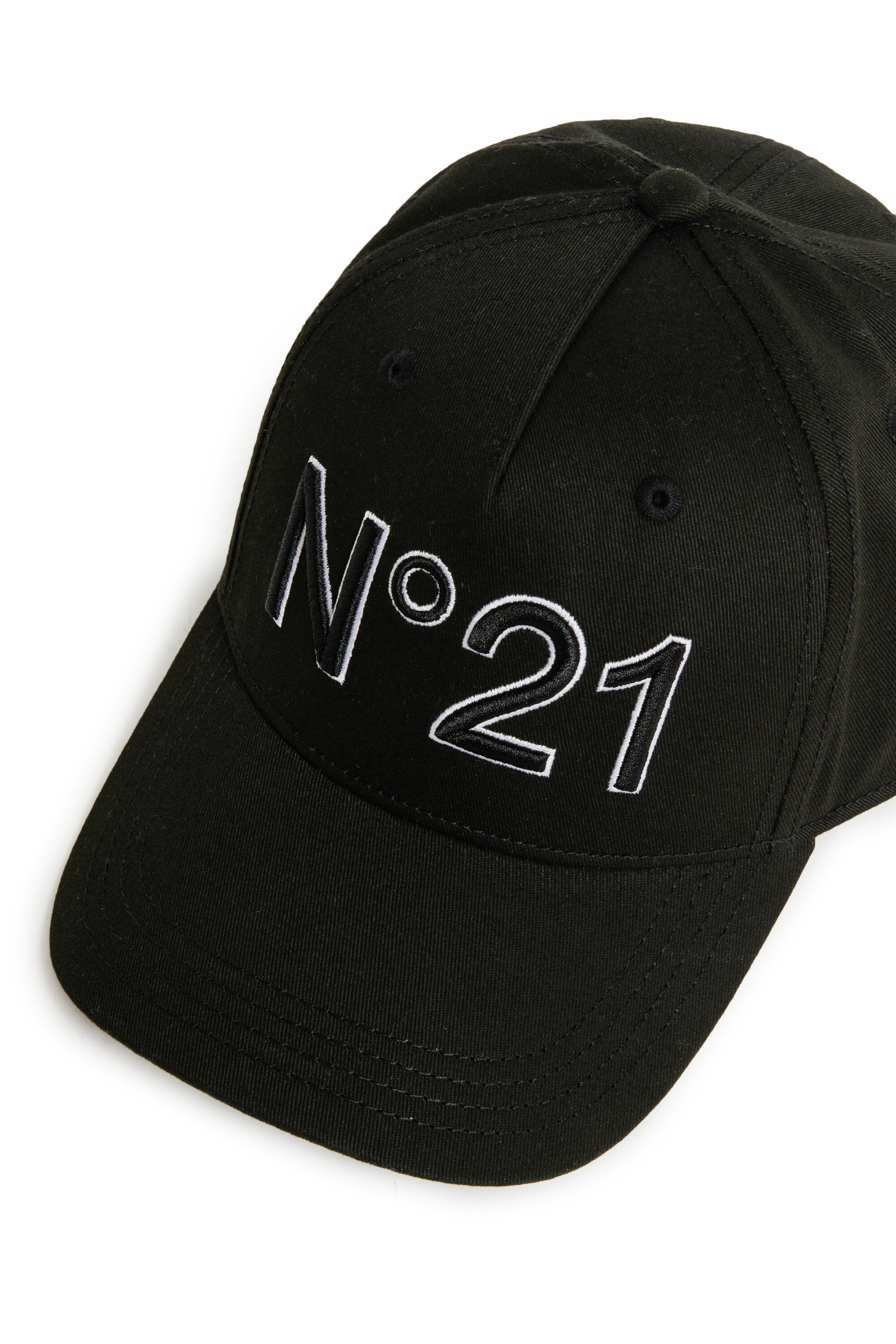 Cappello da baseball in gabardina con logo