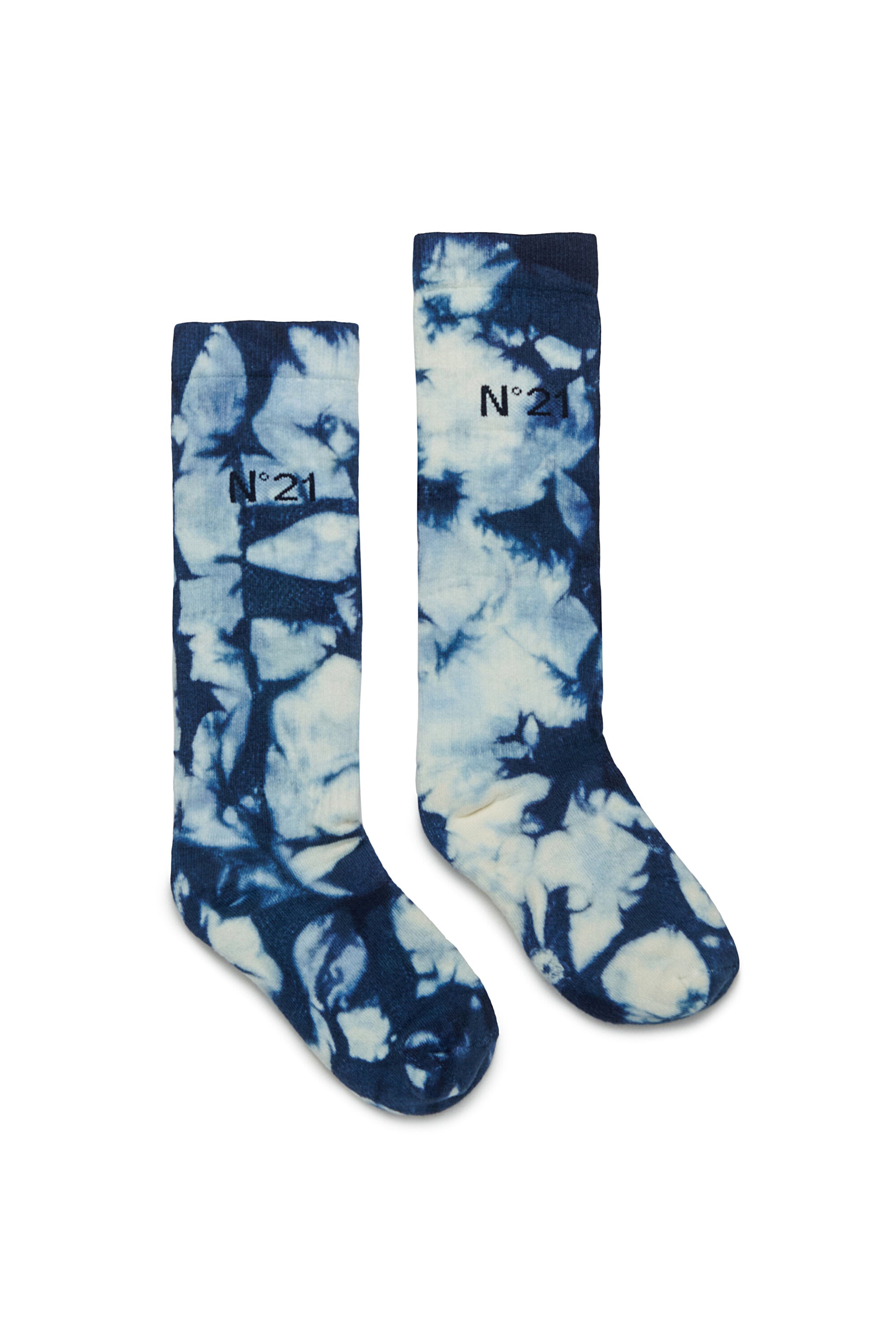 Chaussettes tie-dye en coton mélangé