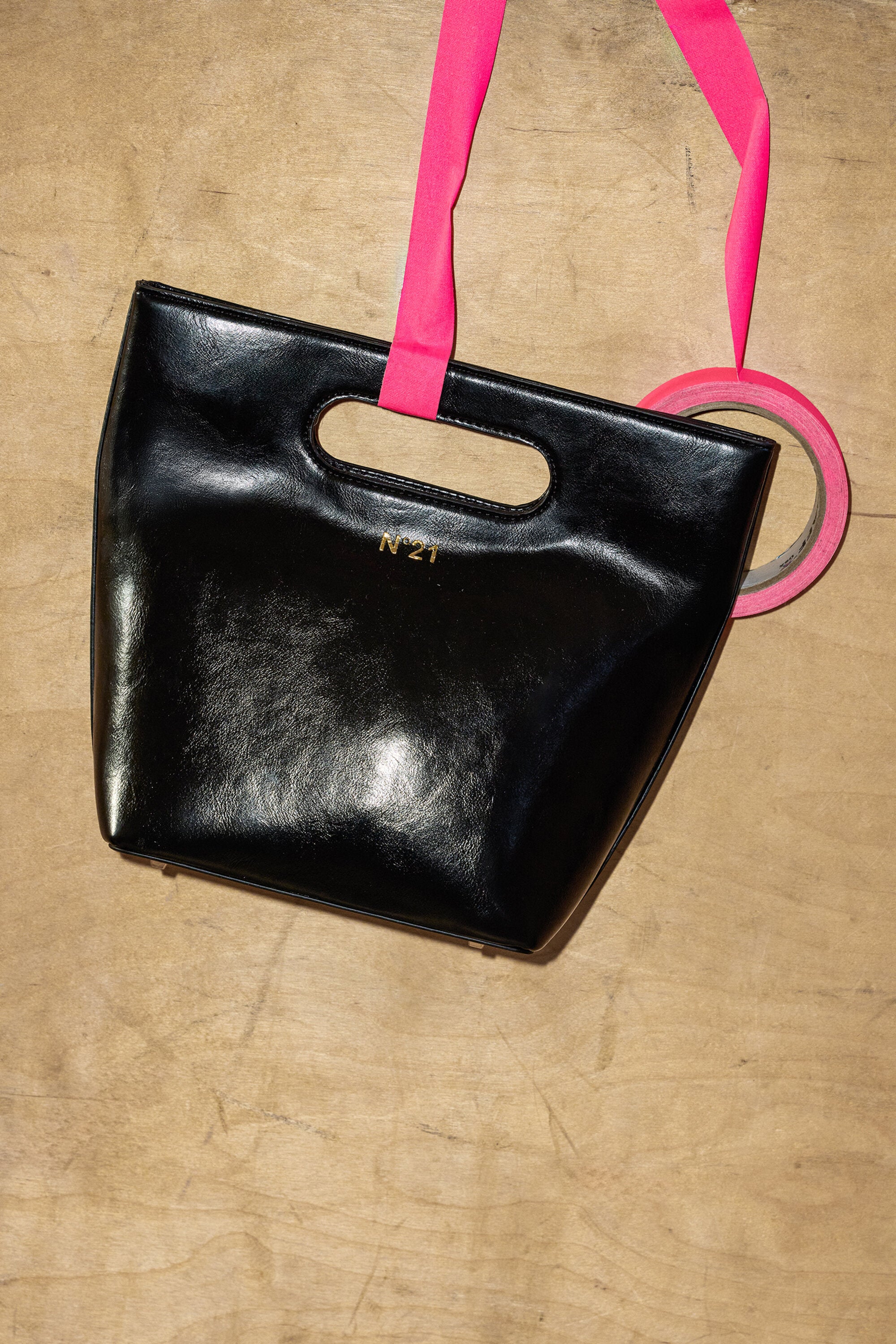 Sac seau en tissu enduit