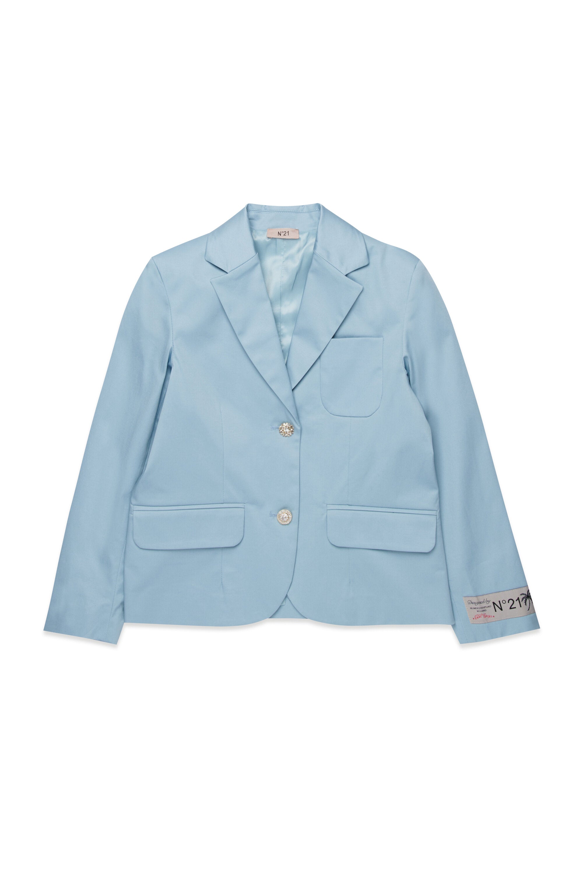 Giacca blazer con dettagli gioiello