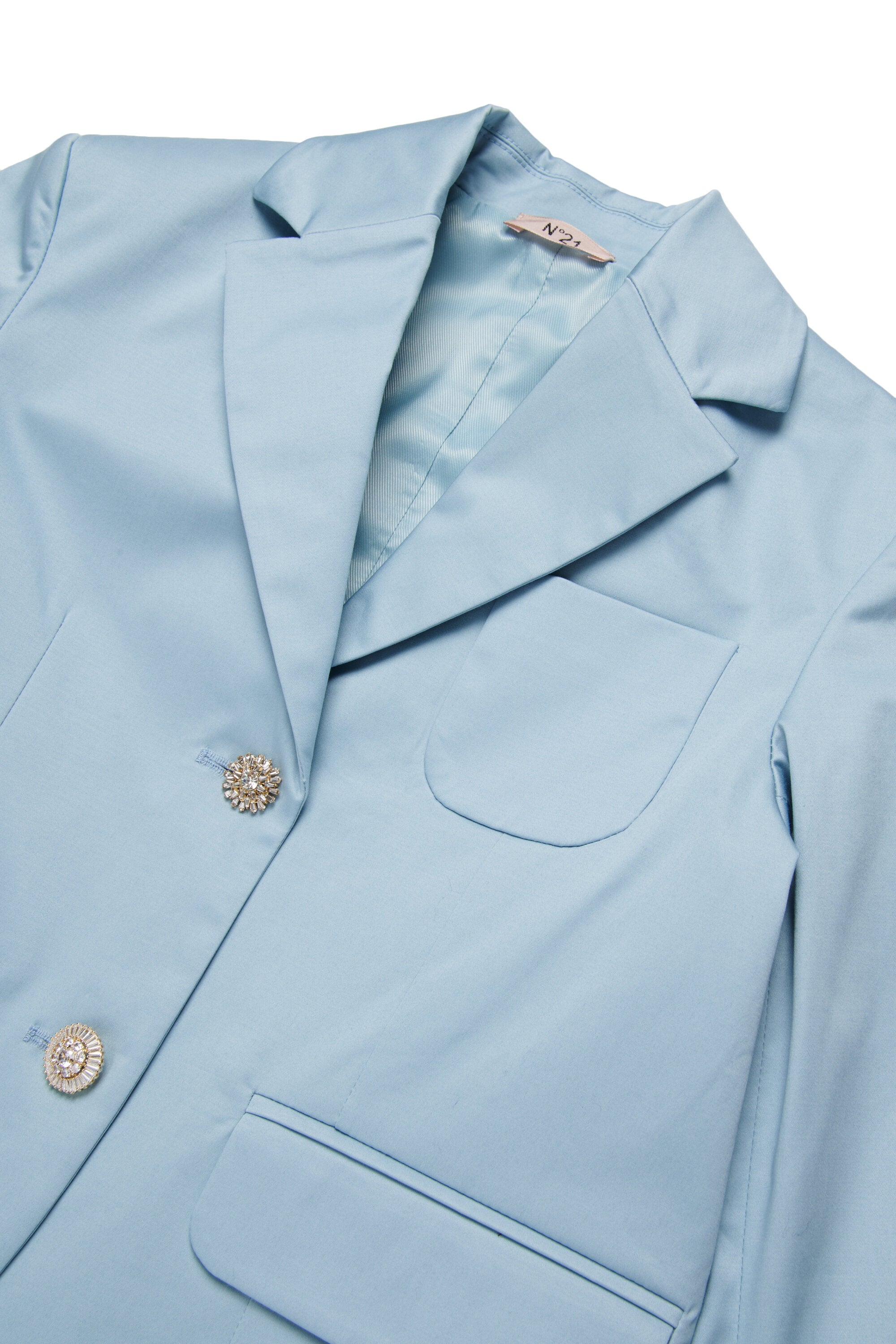 Giacca blazer con dettagli gioiello