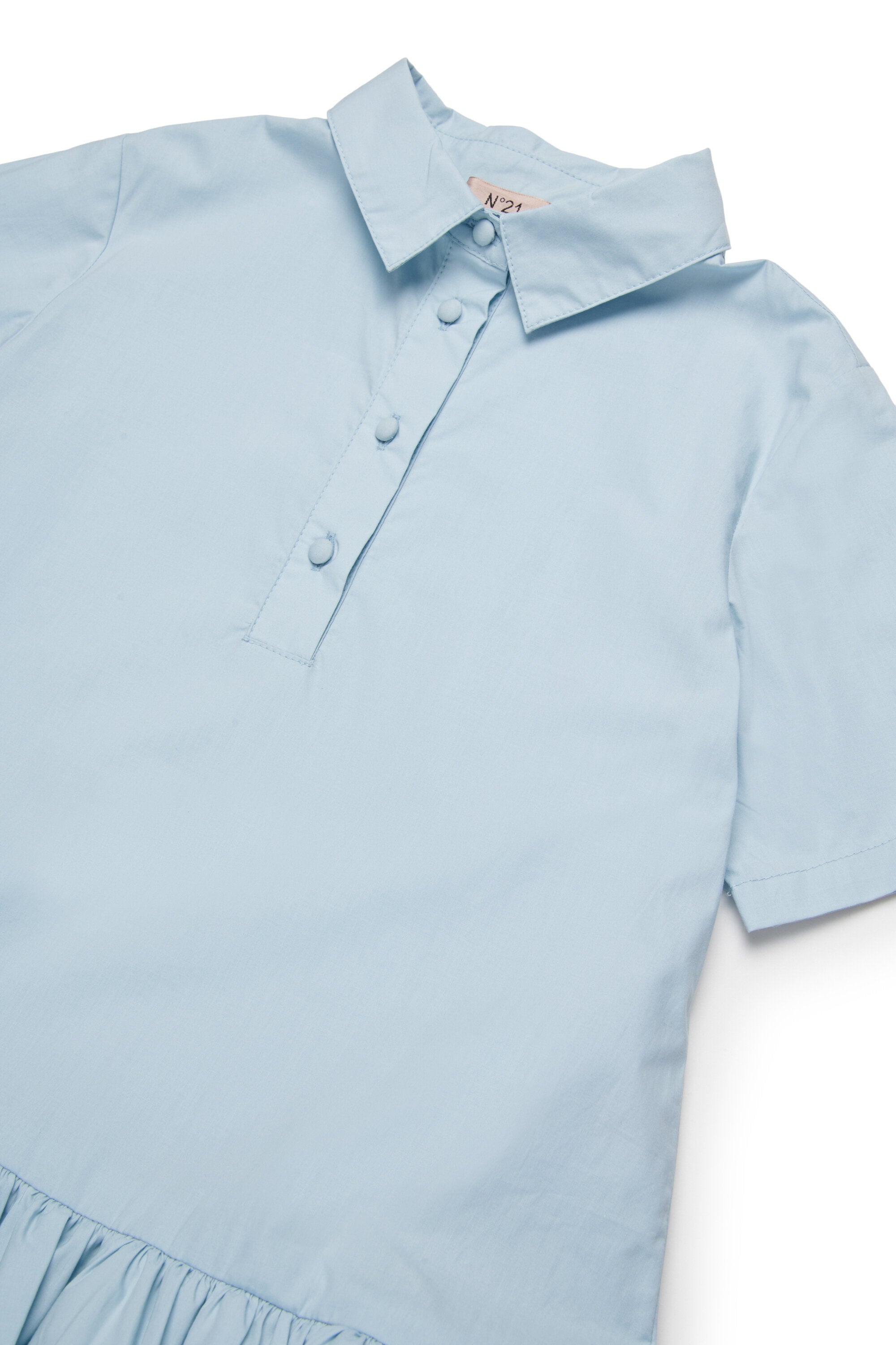 Shirt dress with logo