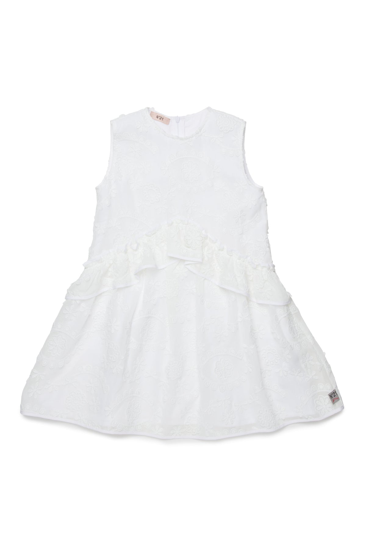 Robe sans manches avec broderie