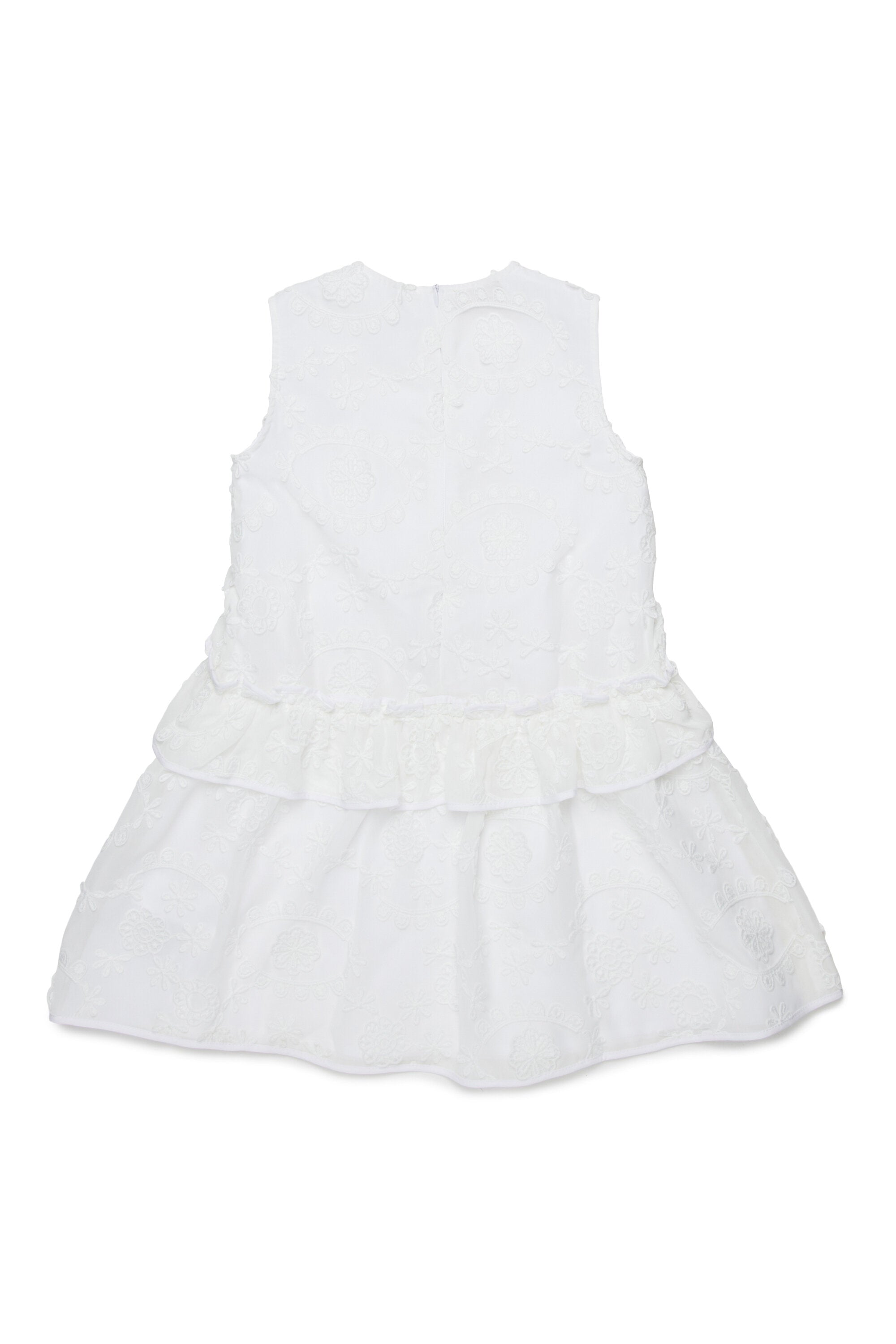 Ärmelloses Kleid mit Stickerei