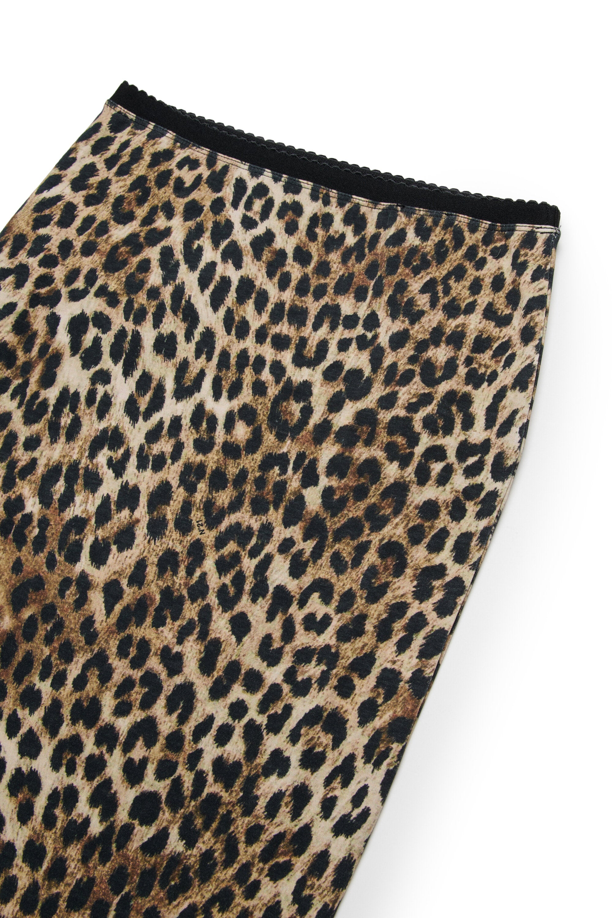 Rock im Animal-Print mit Logo