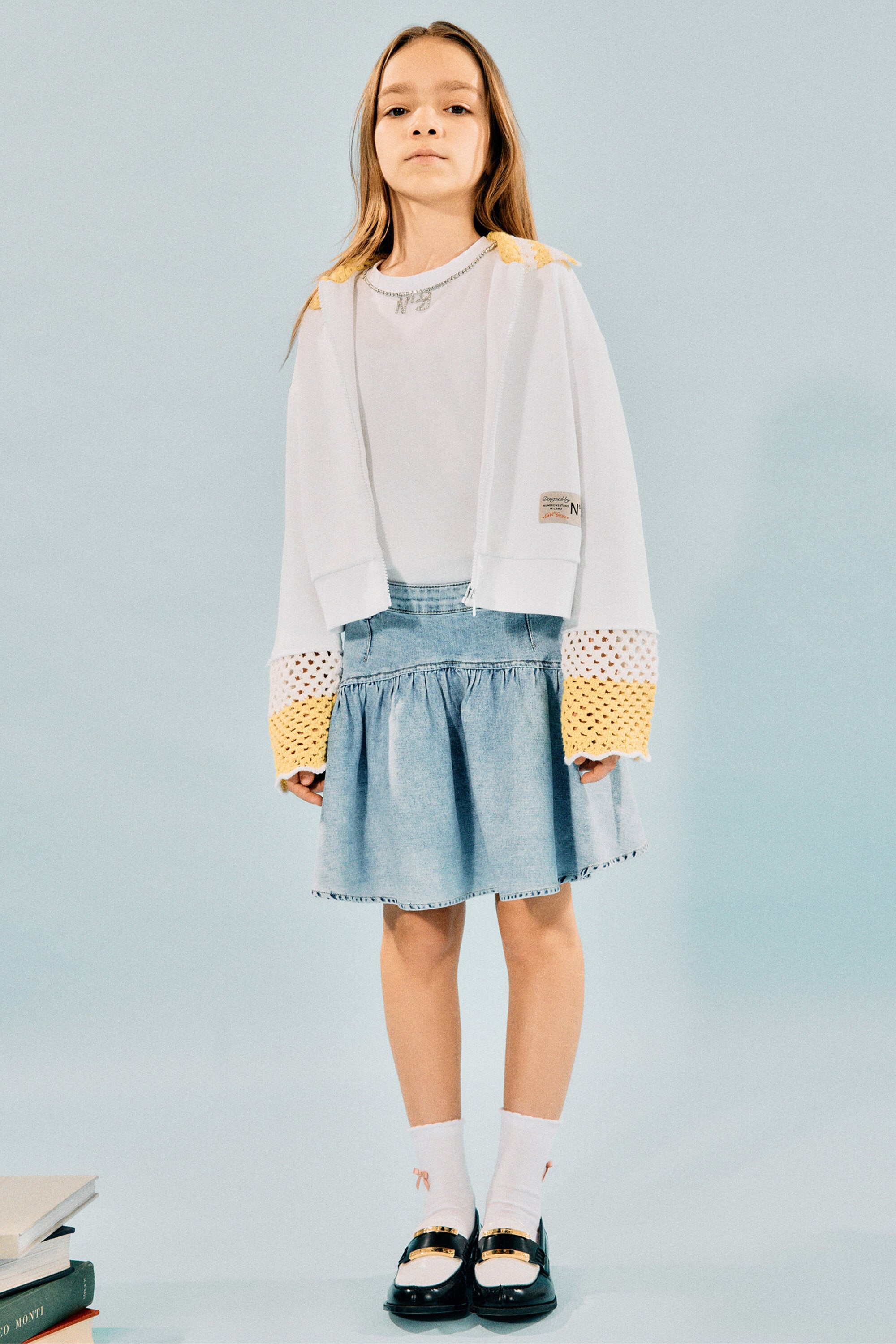 Short skirt with ruffles