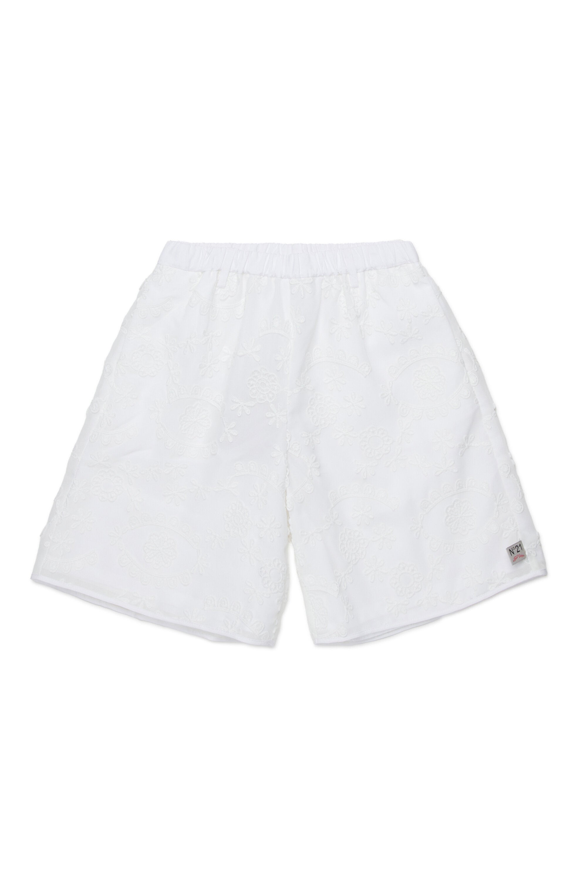 Shorts bordados con logo