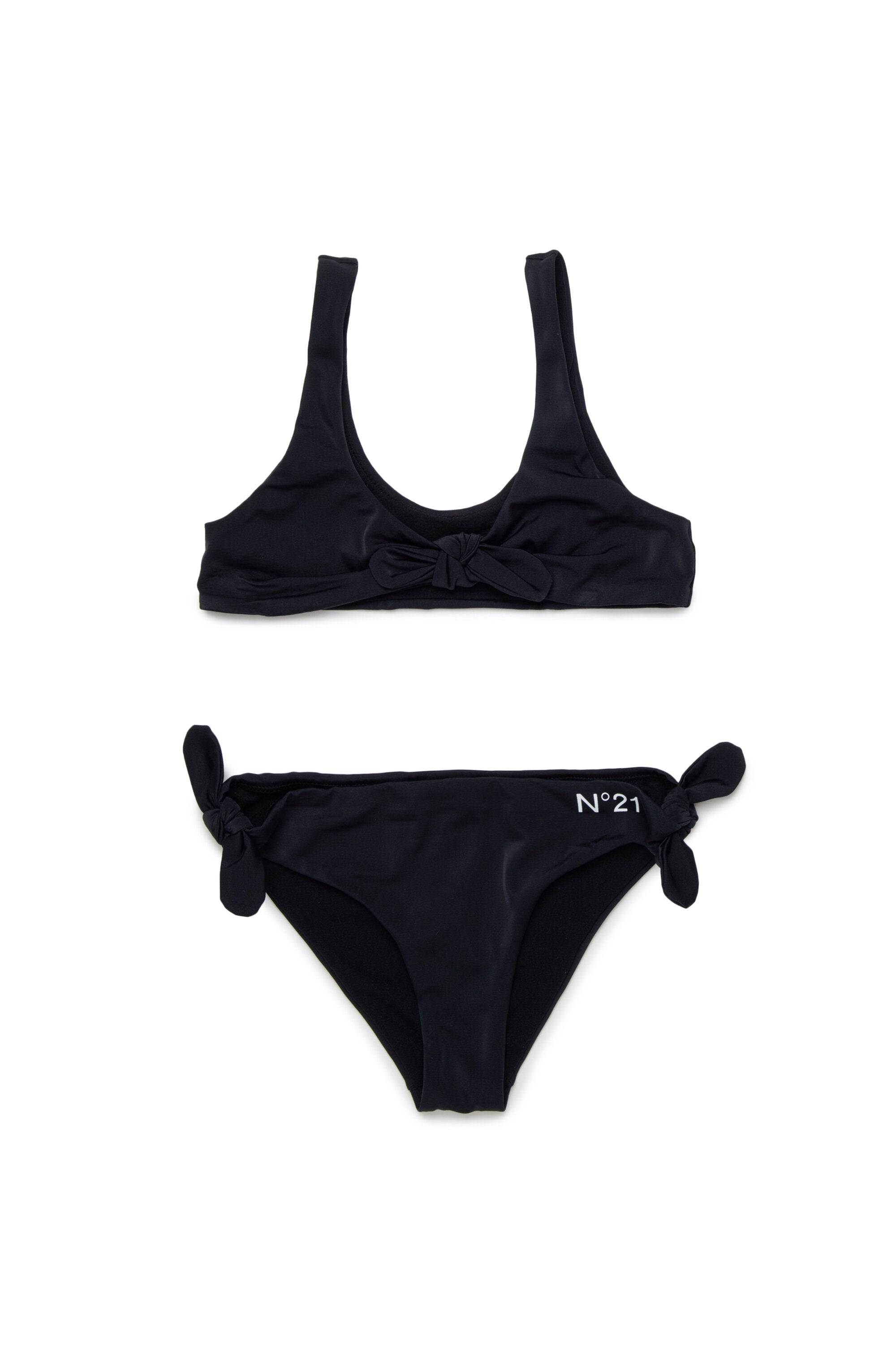 Bikini with bows and logo