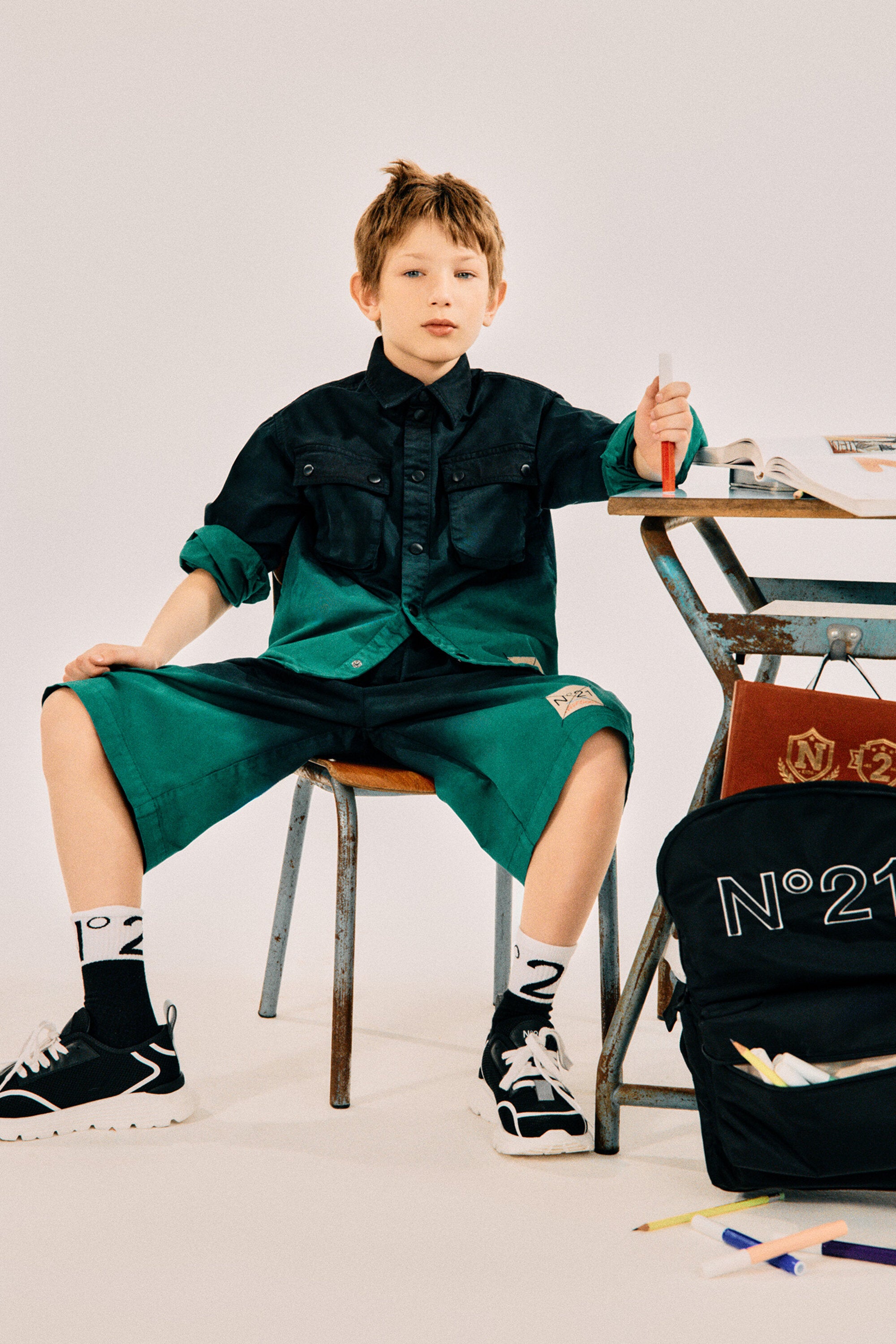 Giacca camicia effetto sfumato