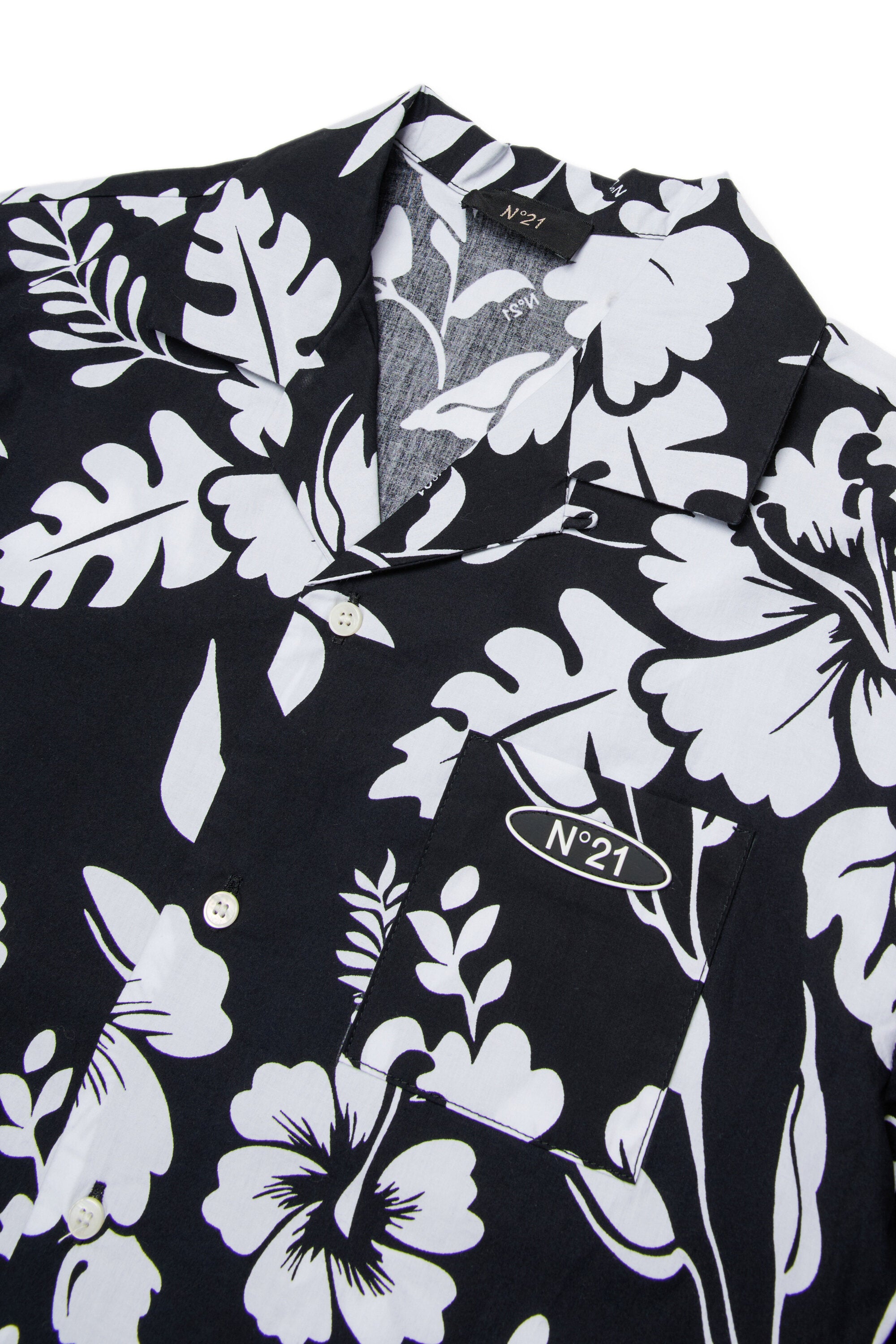 Camicia maniche corte con logo