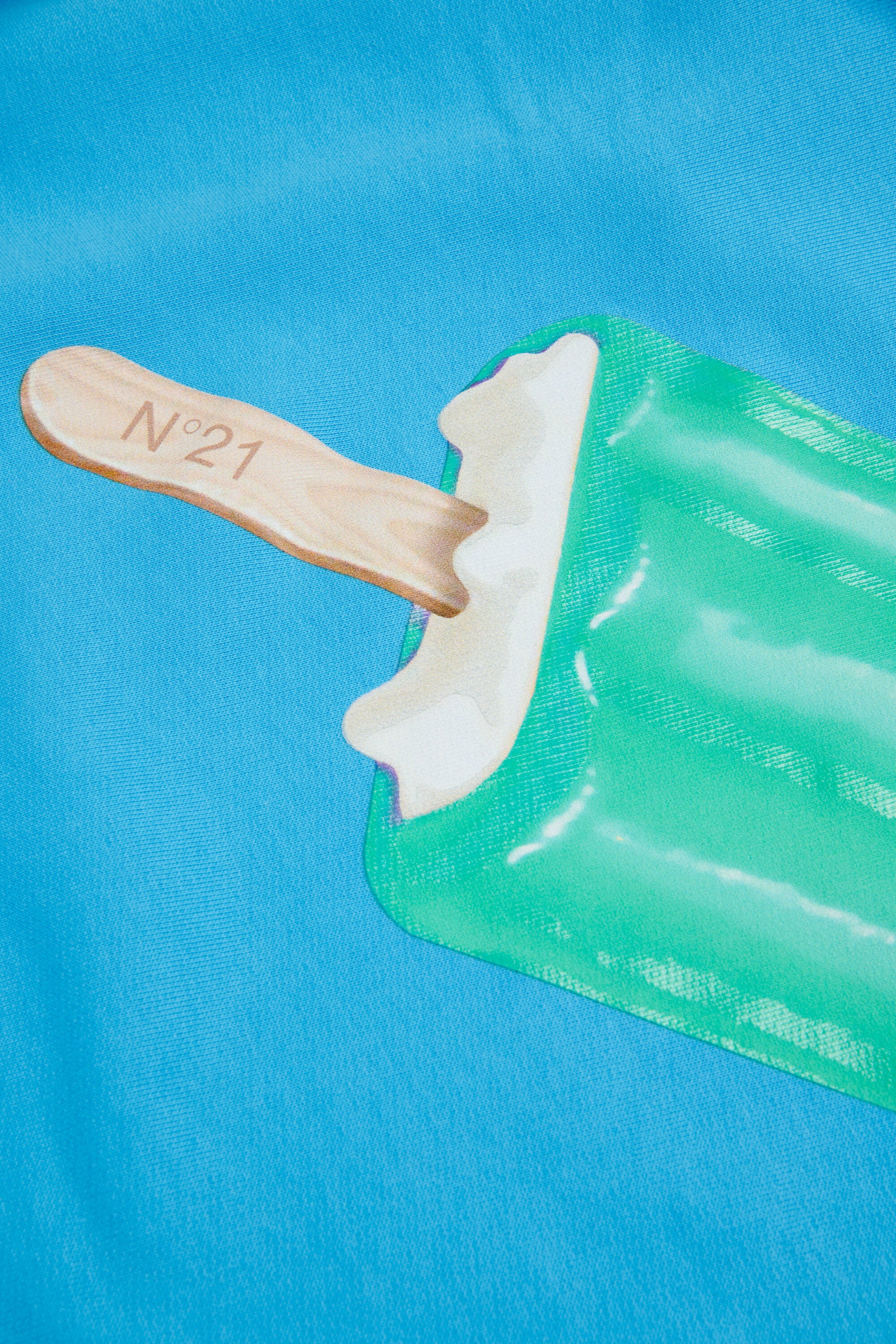 Felpa girocollo con stampa ghiacciolo