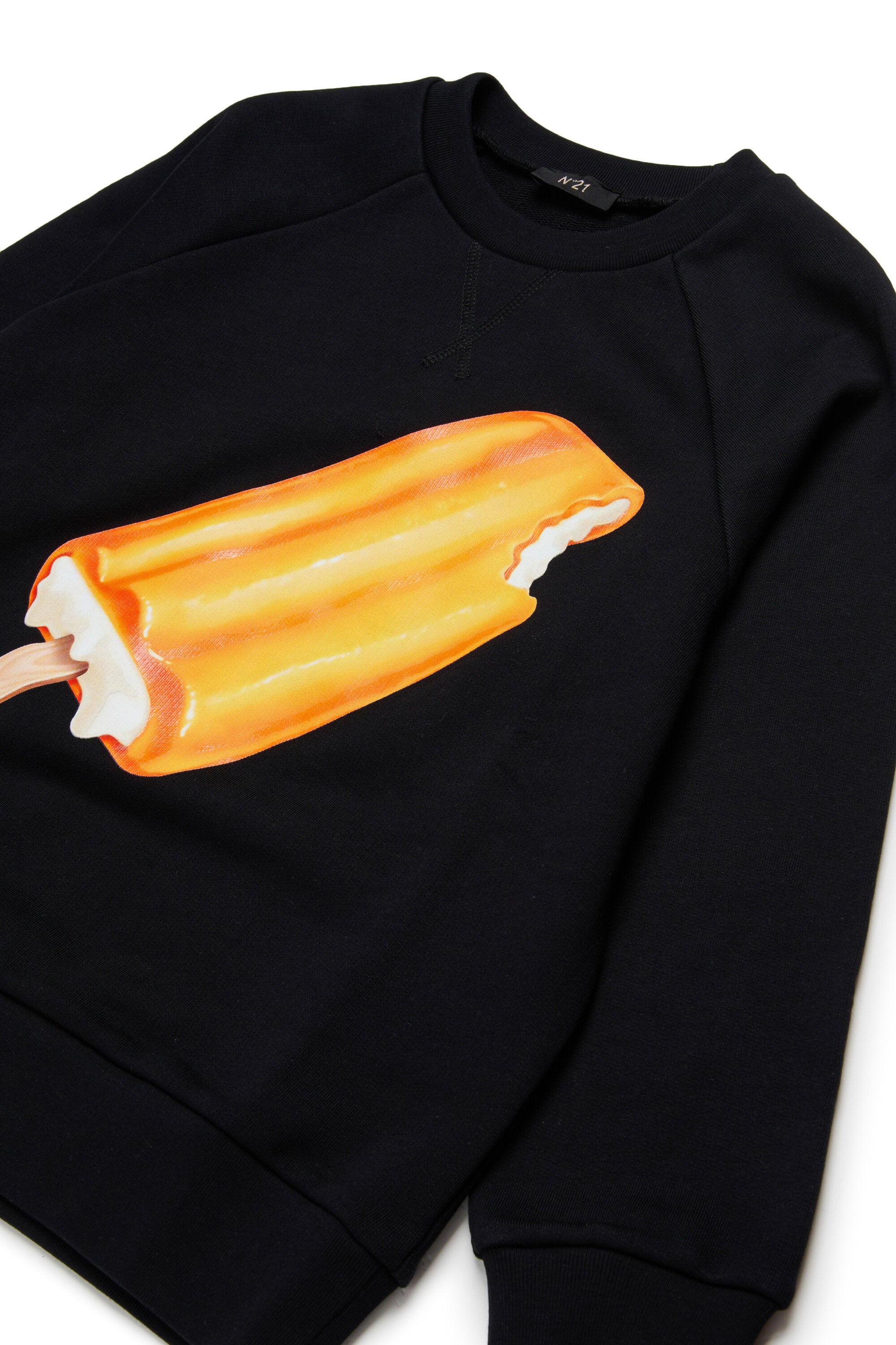 Felpa girocollo con stampa ghiacciolo