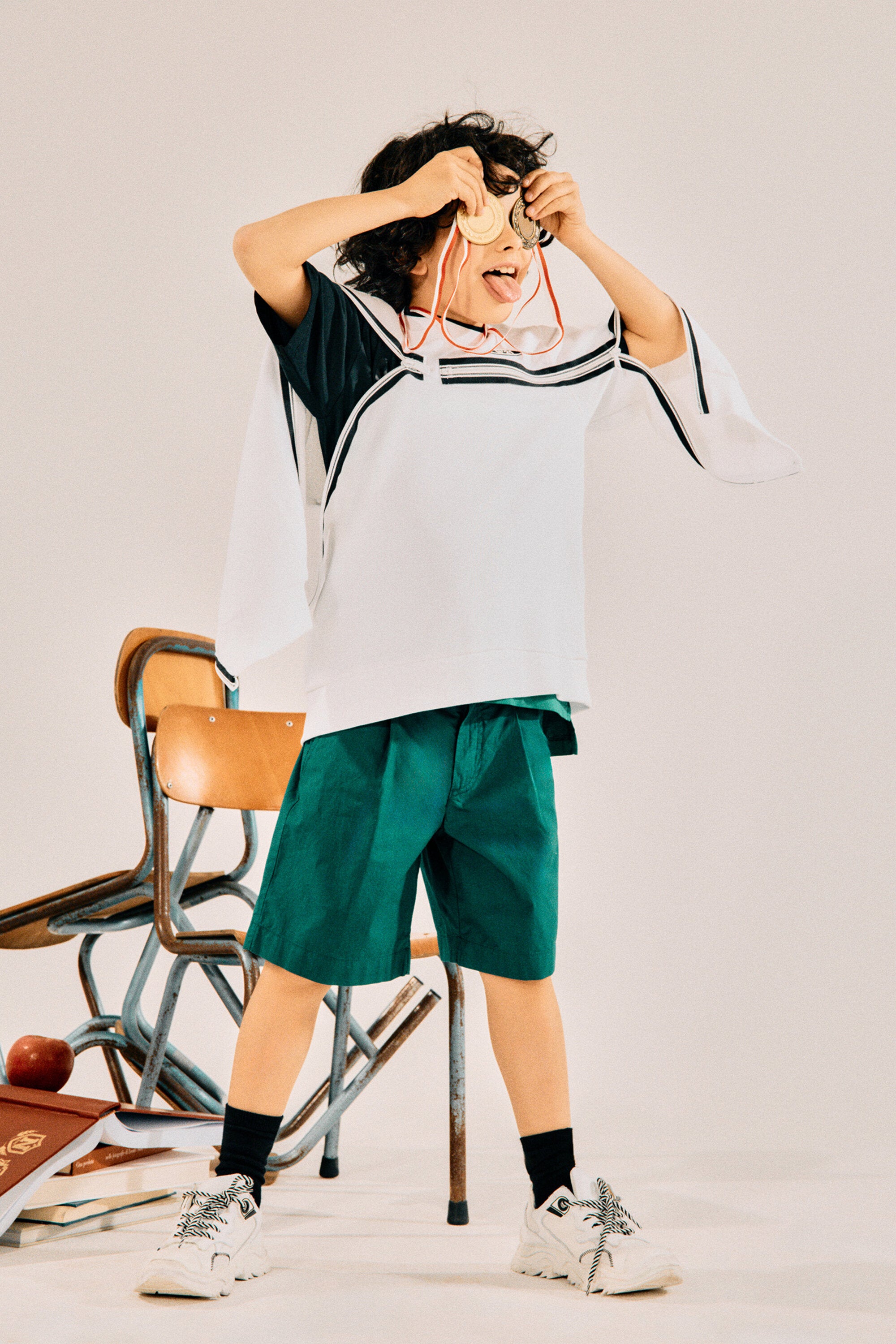 Felpa girocollo con logo