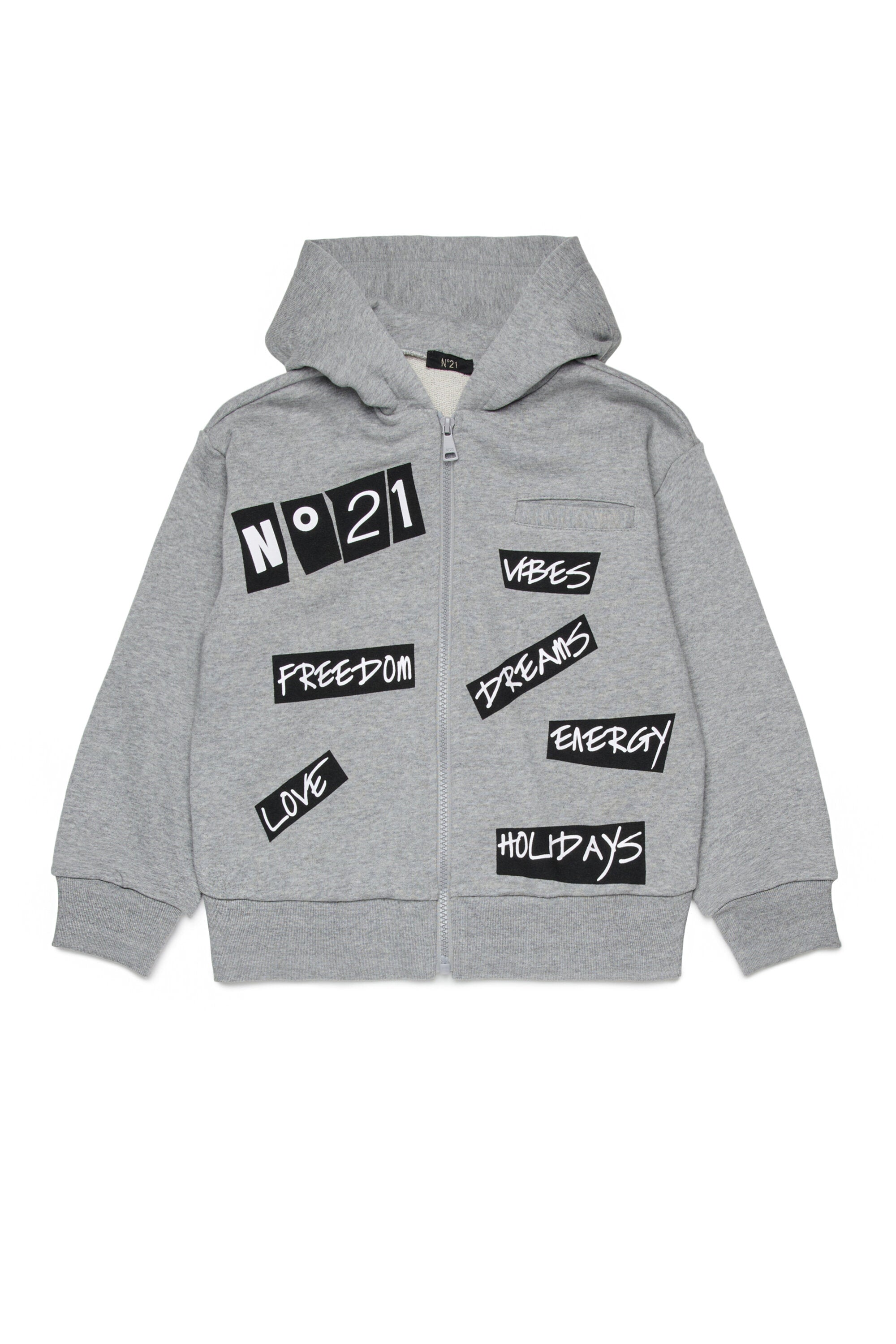Sweatshirt mit Reißverschluss und Logo