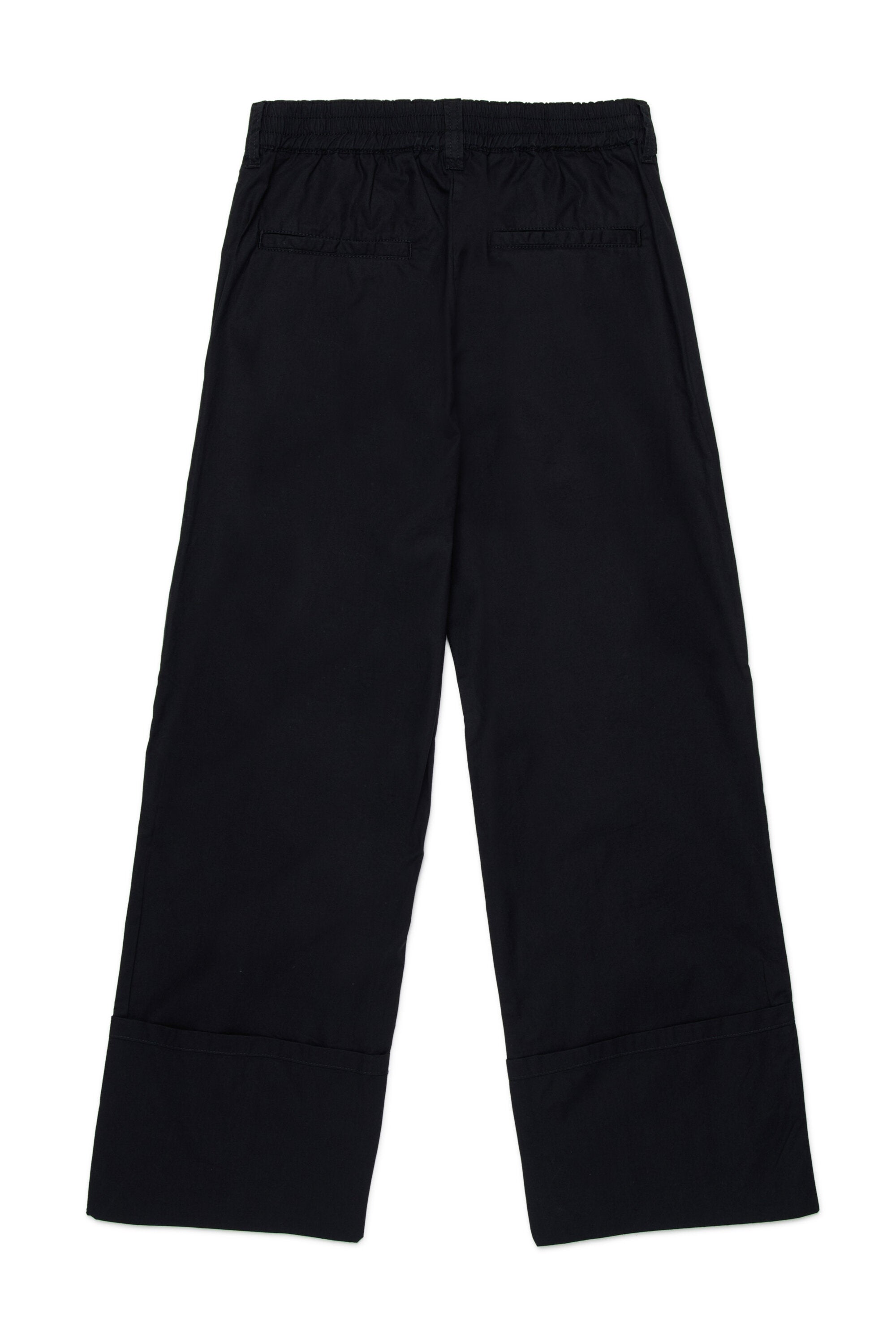 Pantaloni con logo e risvolto