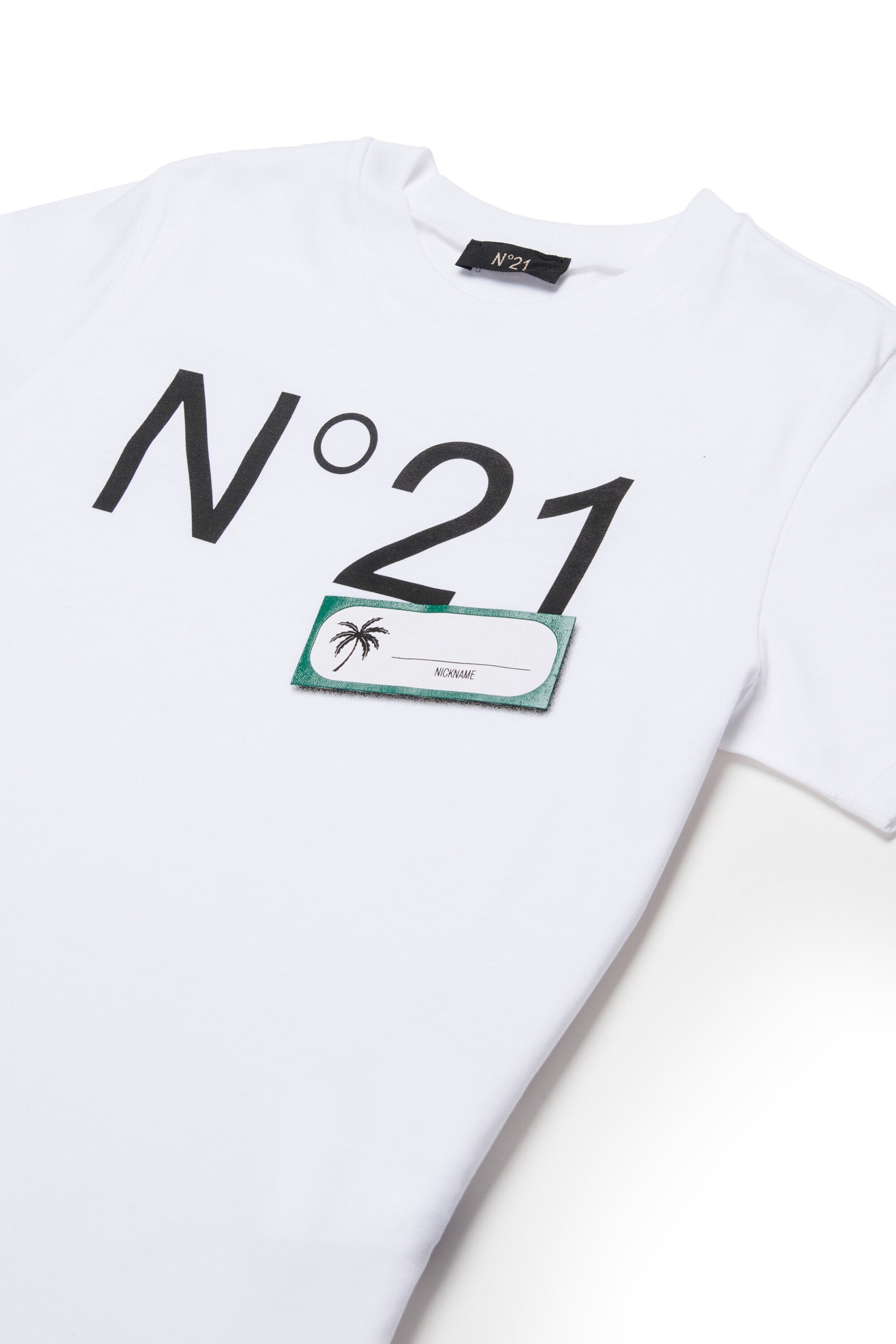 T-shirt con logo frontale
