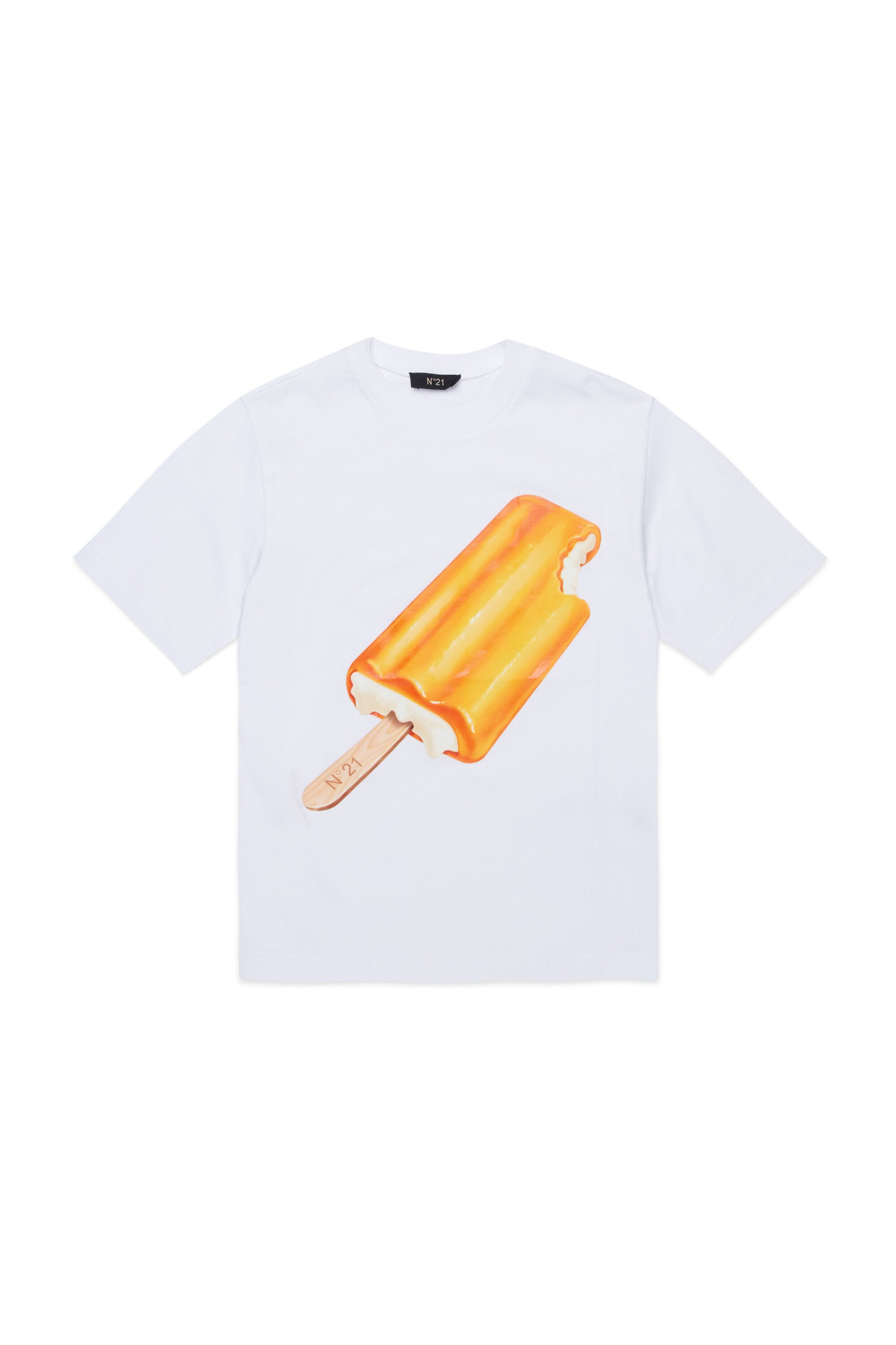 T-Shirt mit Eis am Stiel-Print