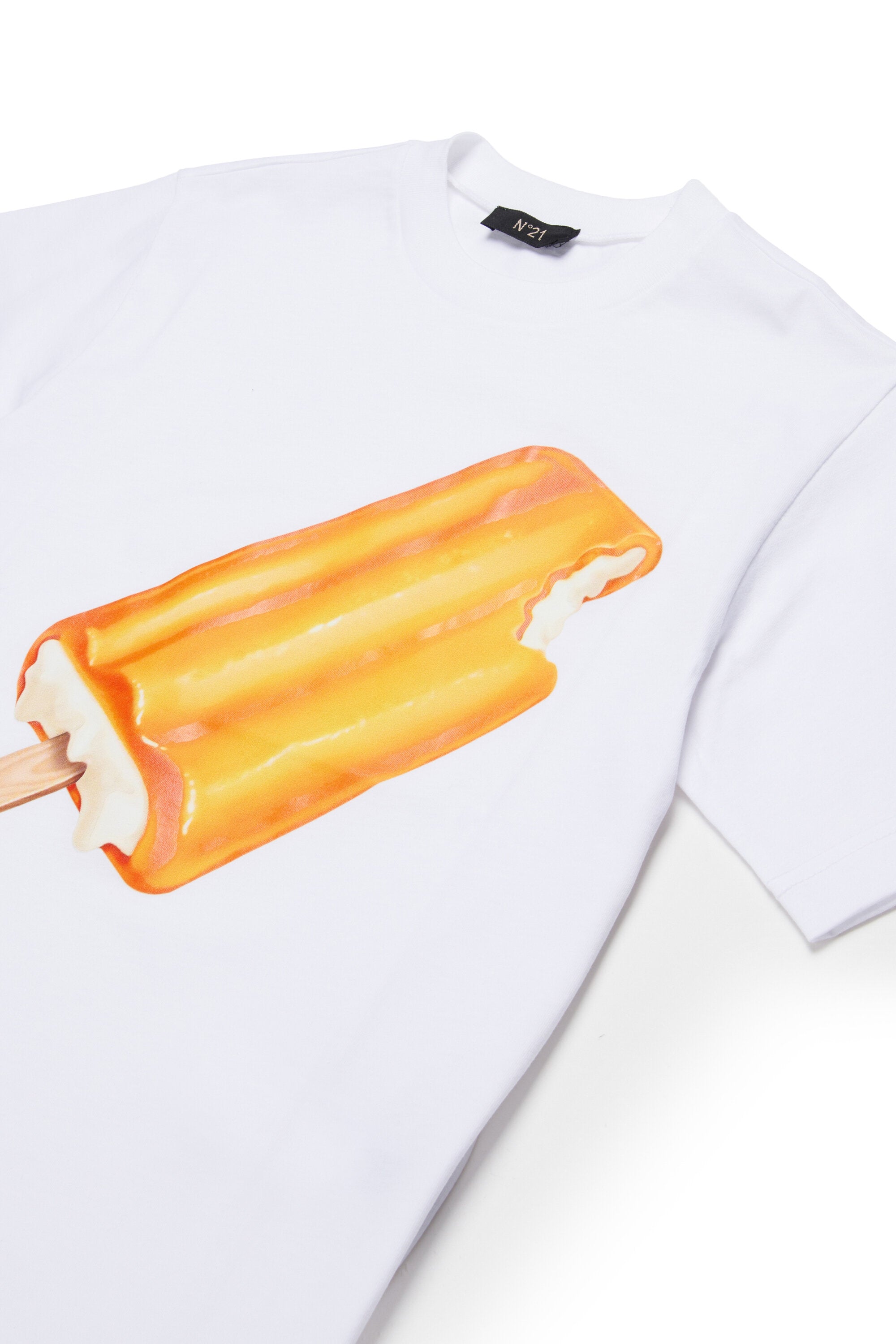 T-Shirt mit Eis am Stiel-Print