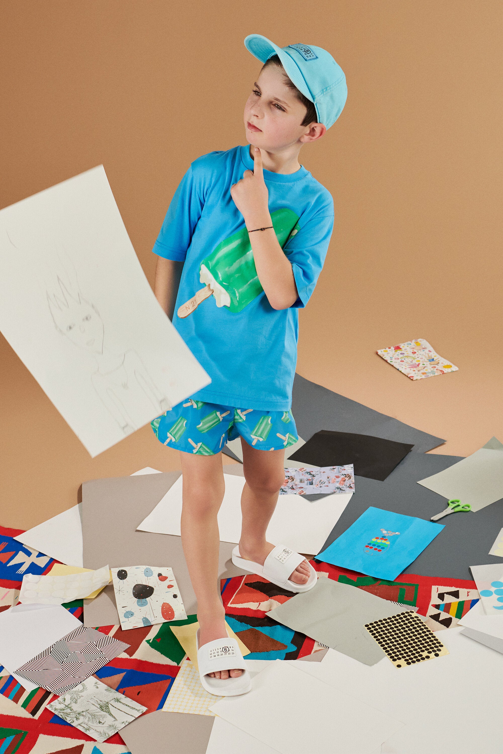 T-shirt con stampa ghiacciolo