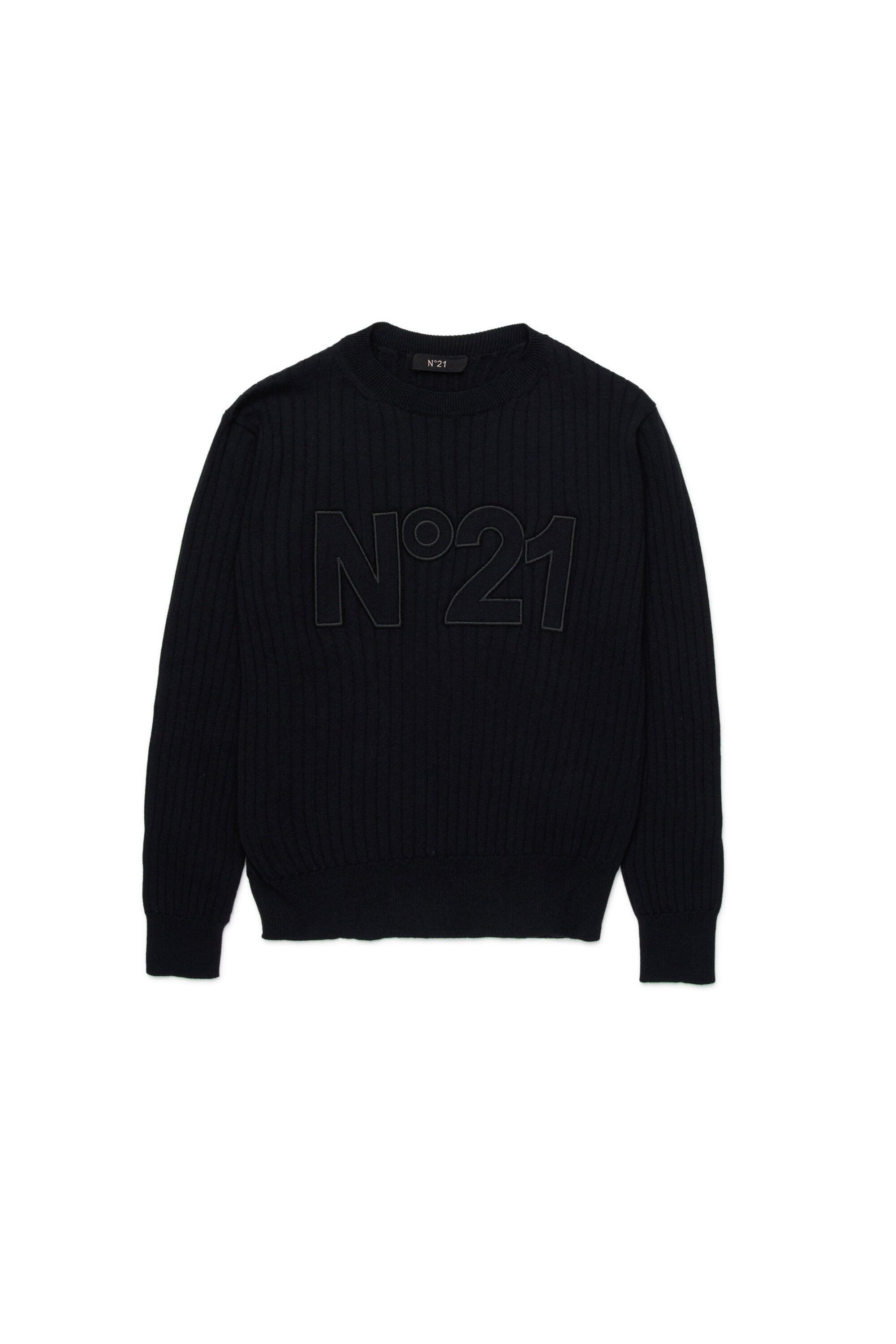 Pullover girocollo con logo