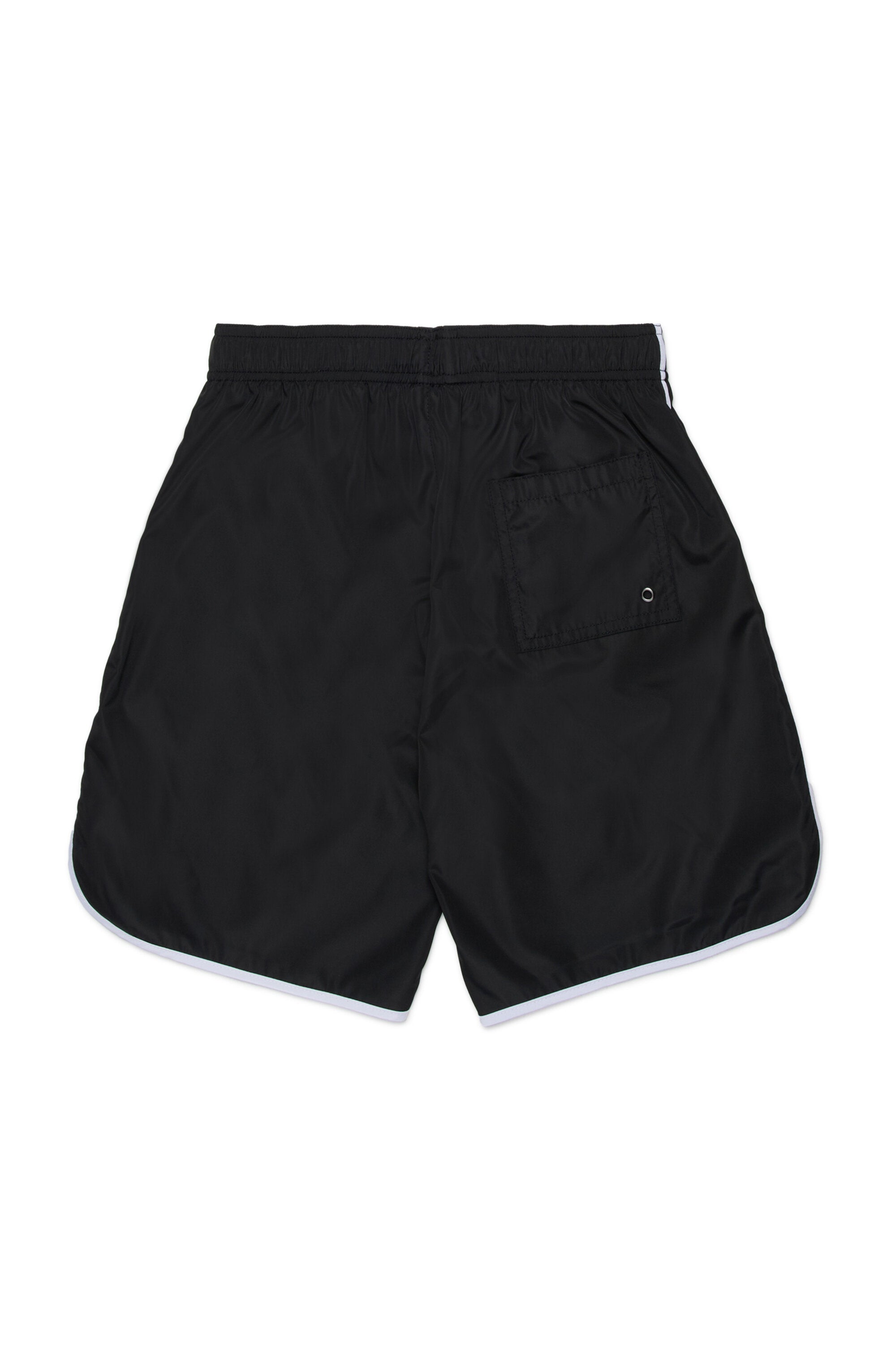 Boxer swimsuit with logo