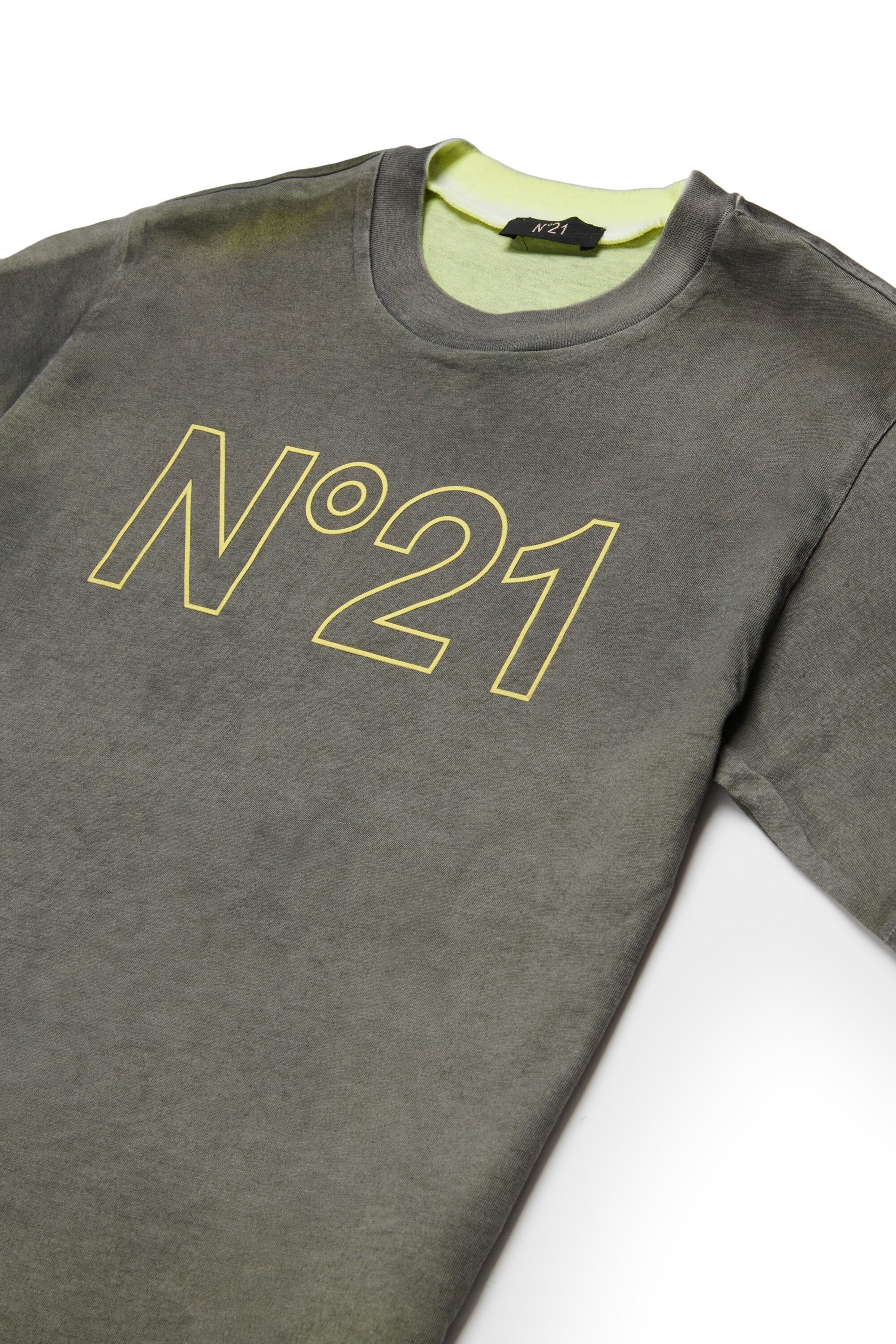 T-shirt effetto vintage con logo