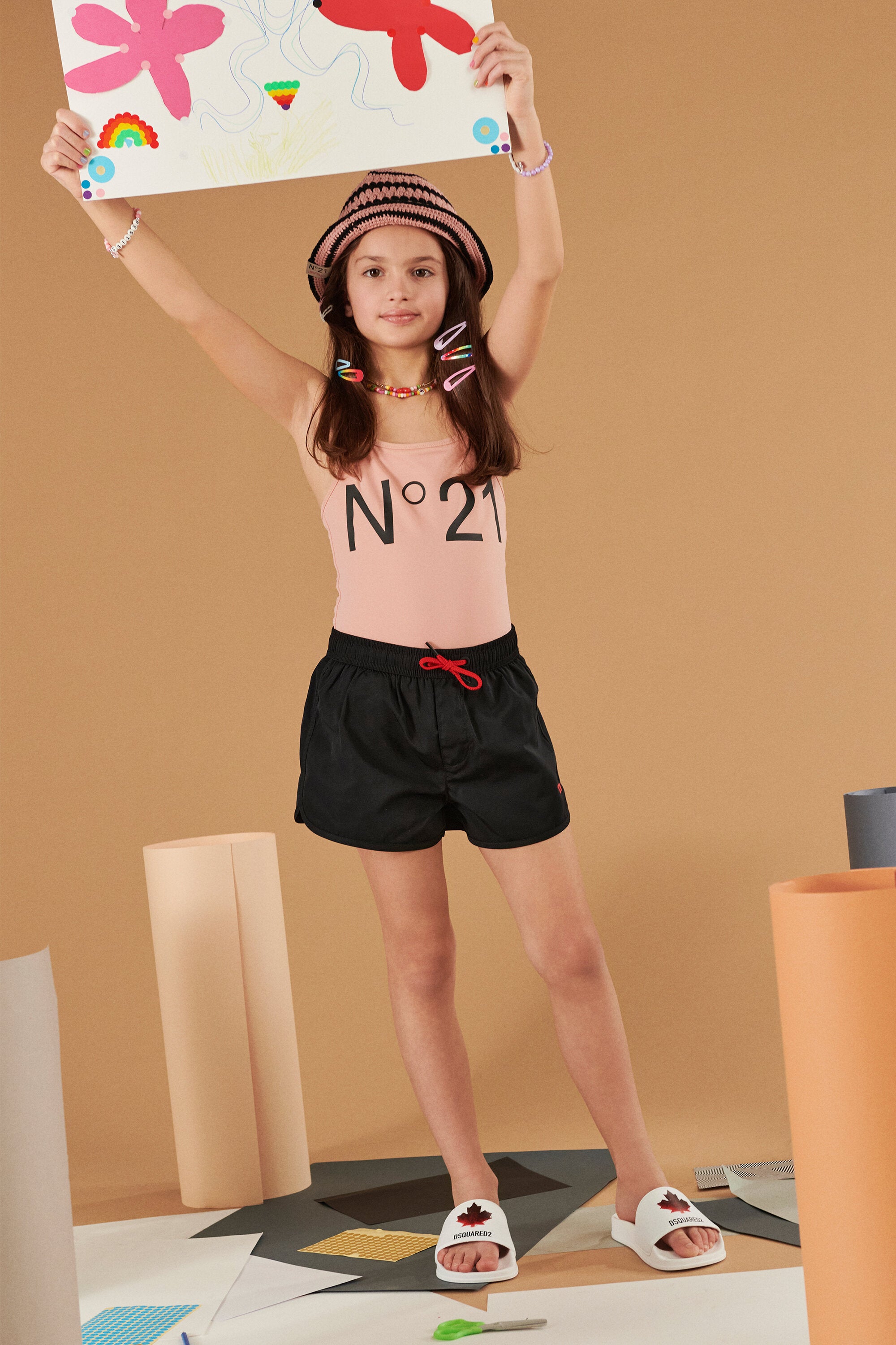 Maillot une pièce avec logo