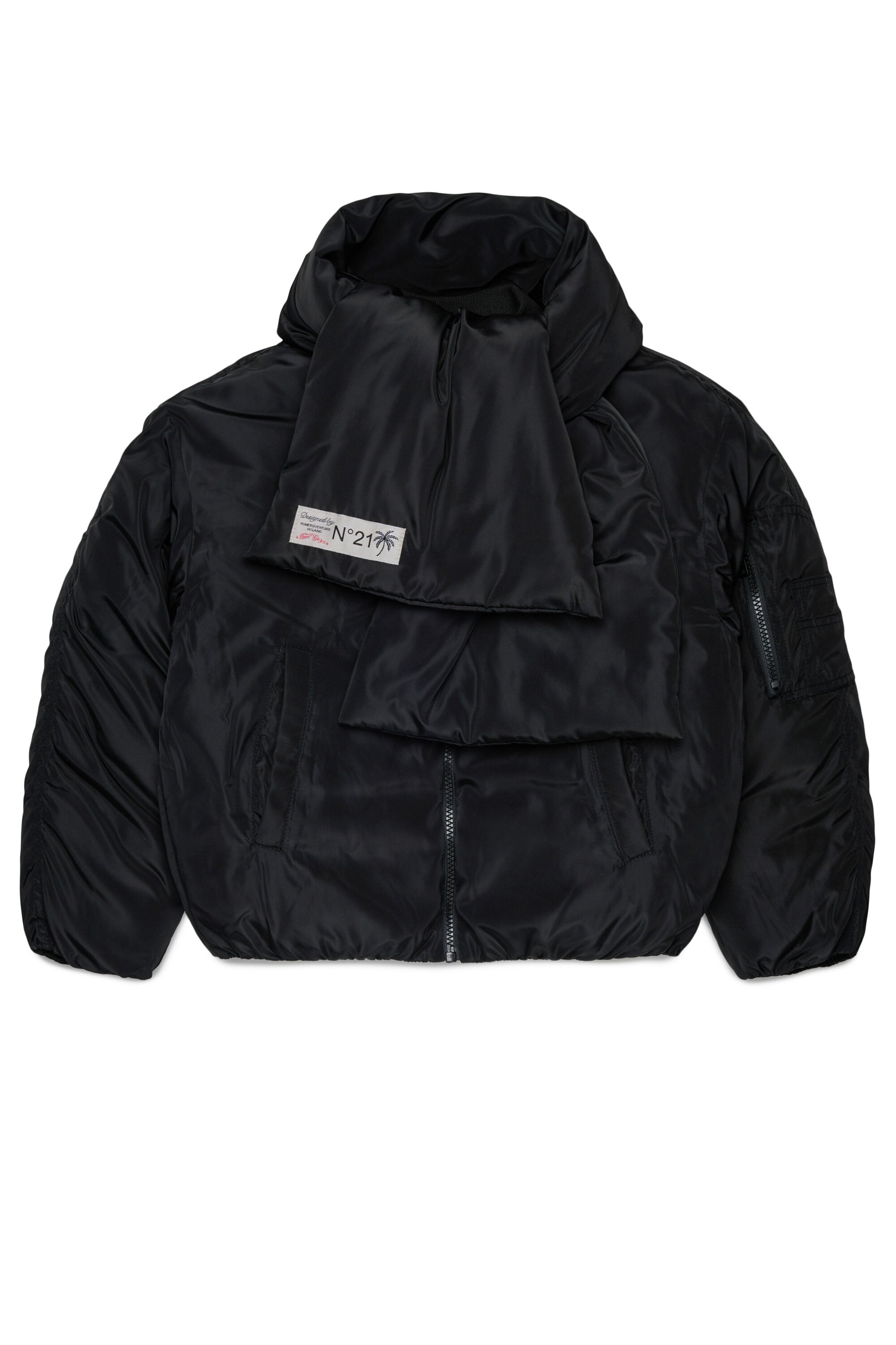 Gefütterte Jacke mit Logo