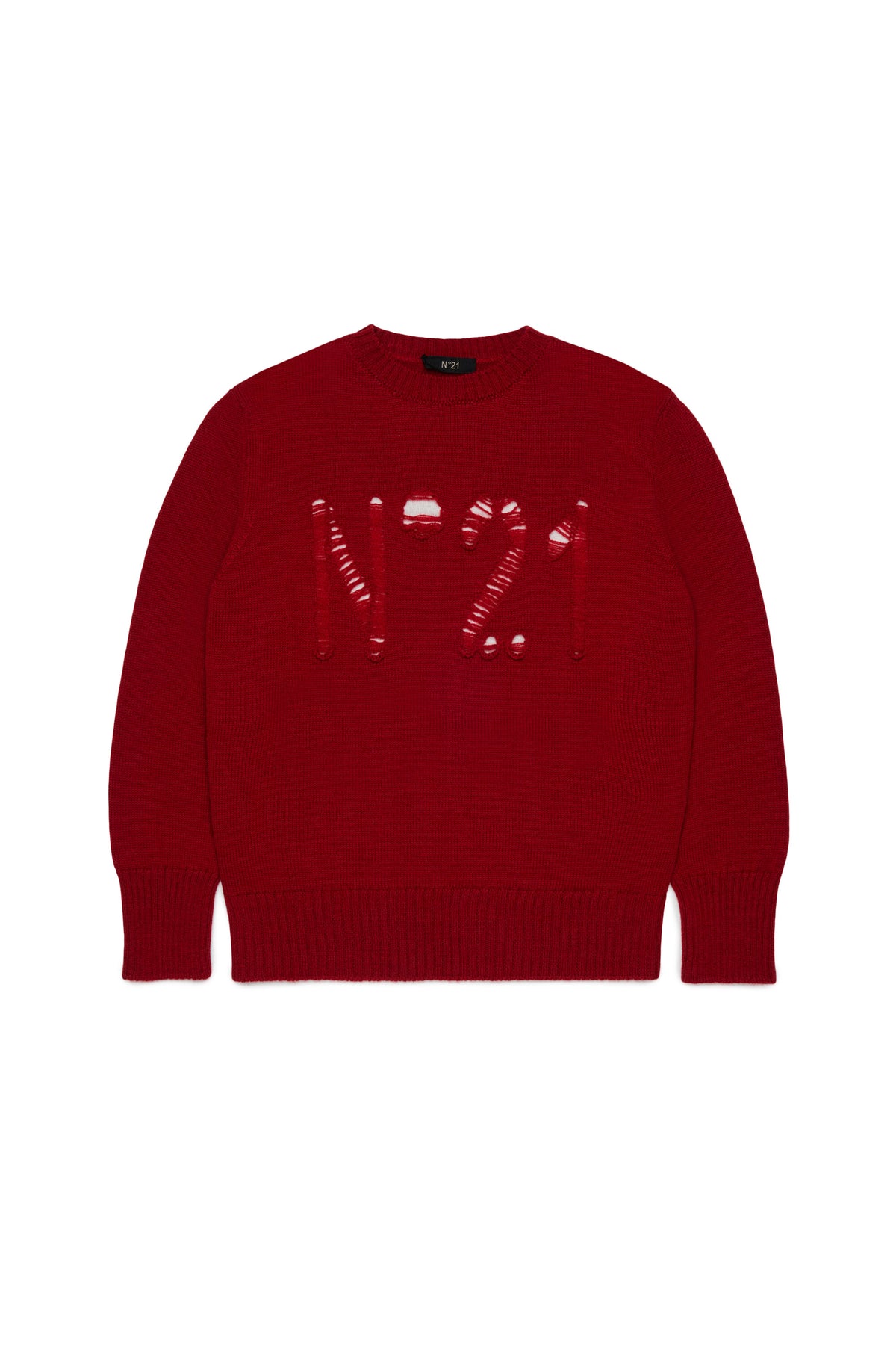 Pull col rond avec logo