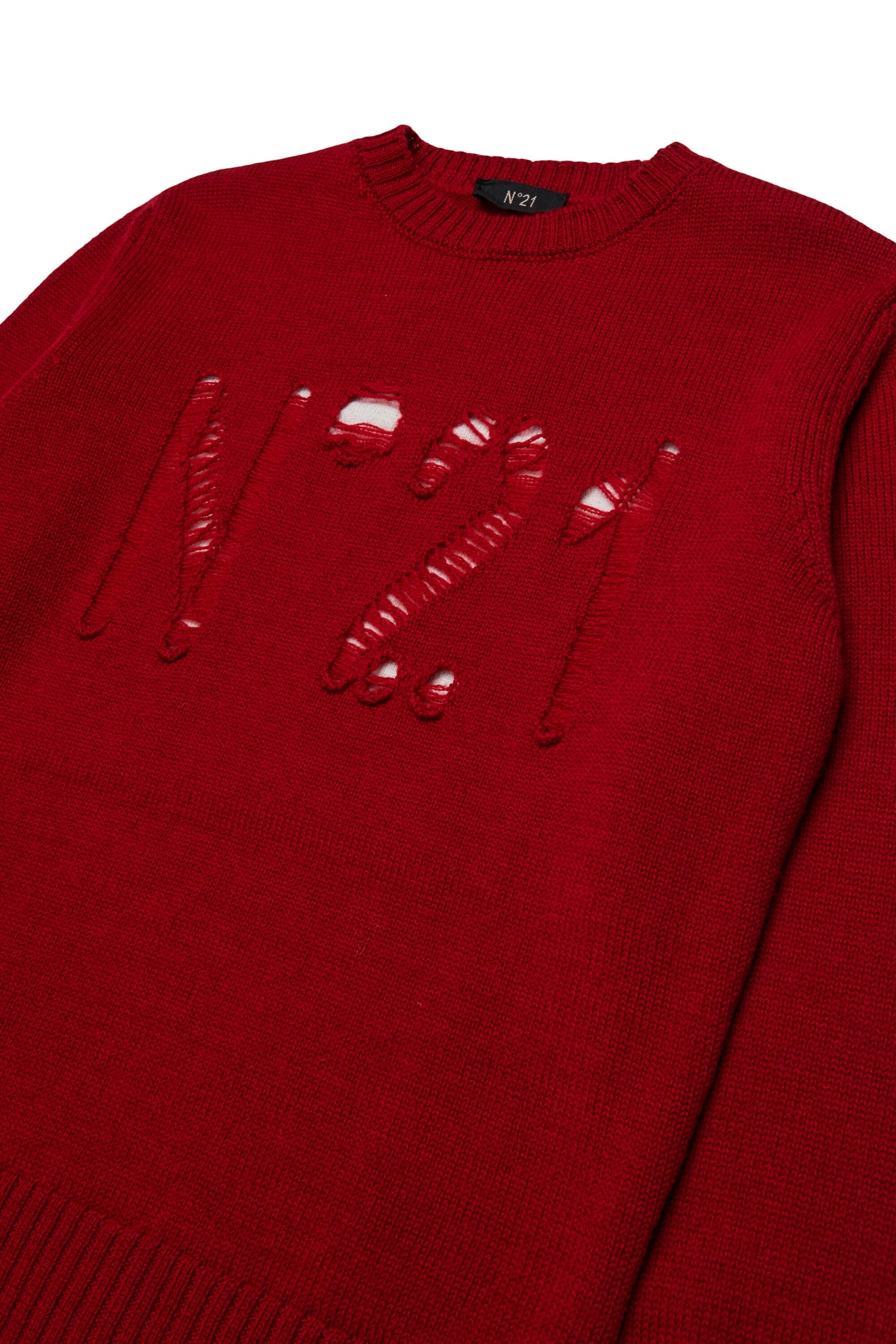 Pull col rond avec logo