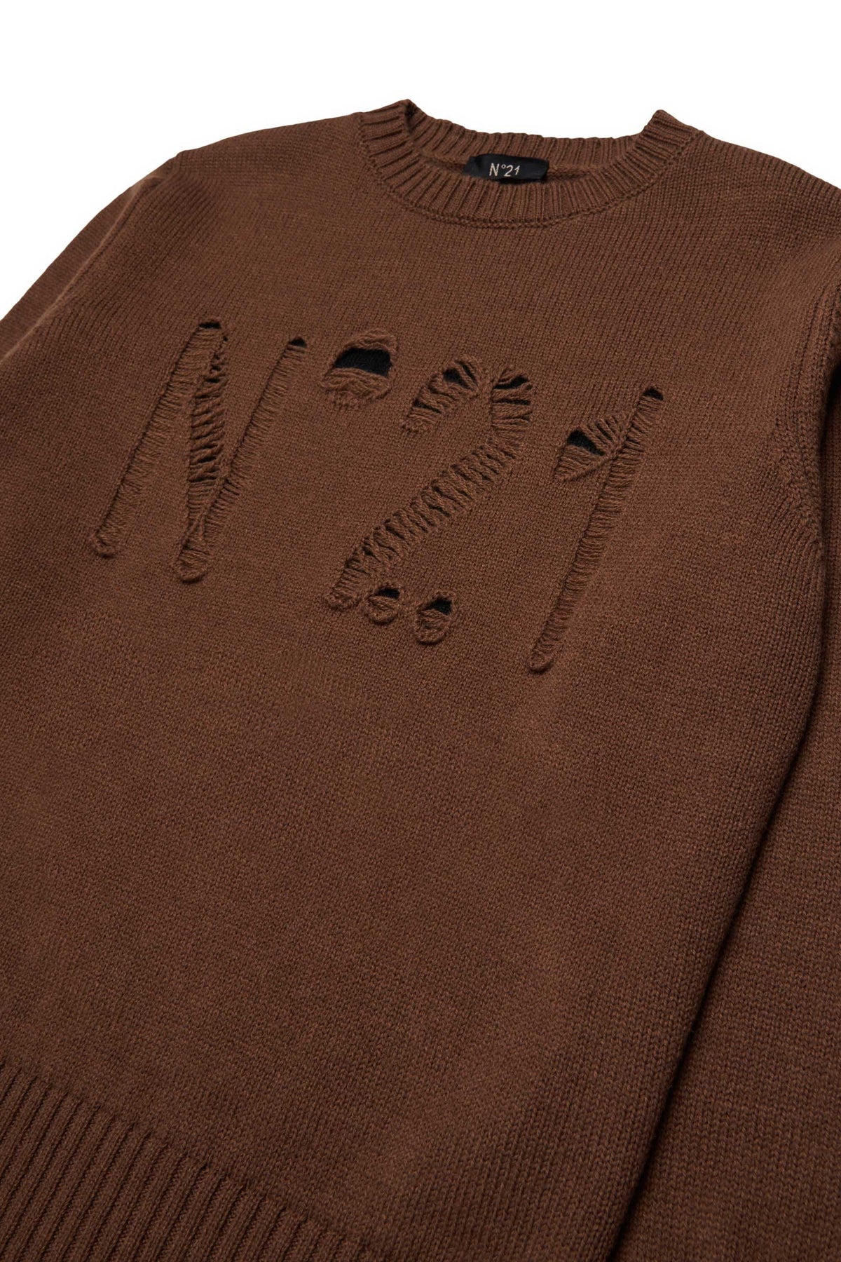 Pull col rond avec logo