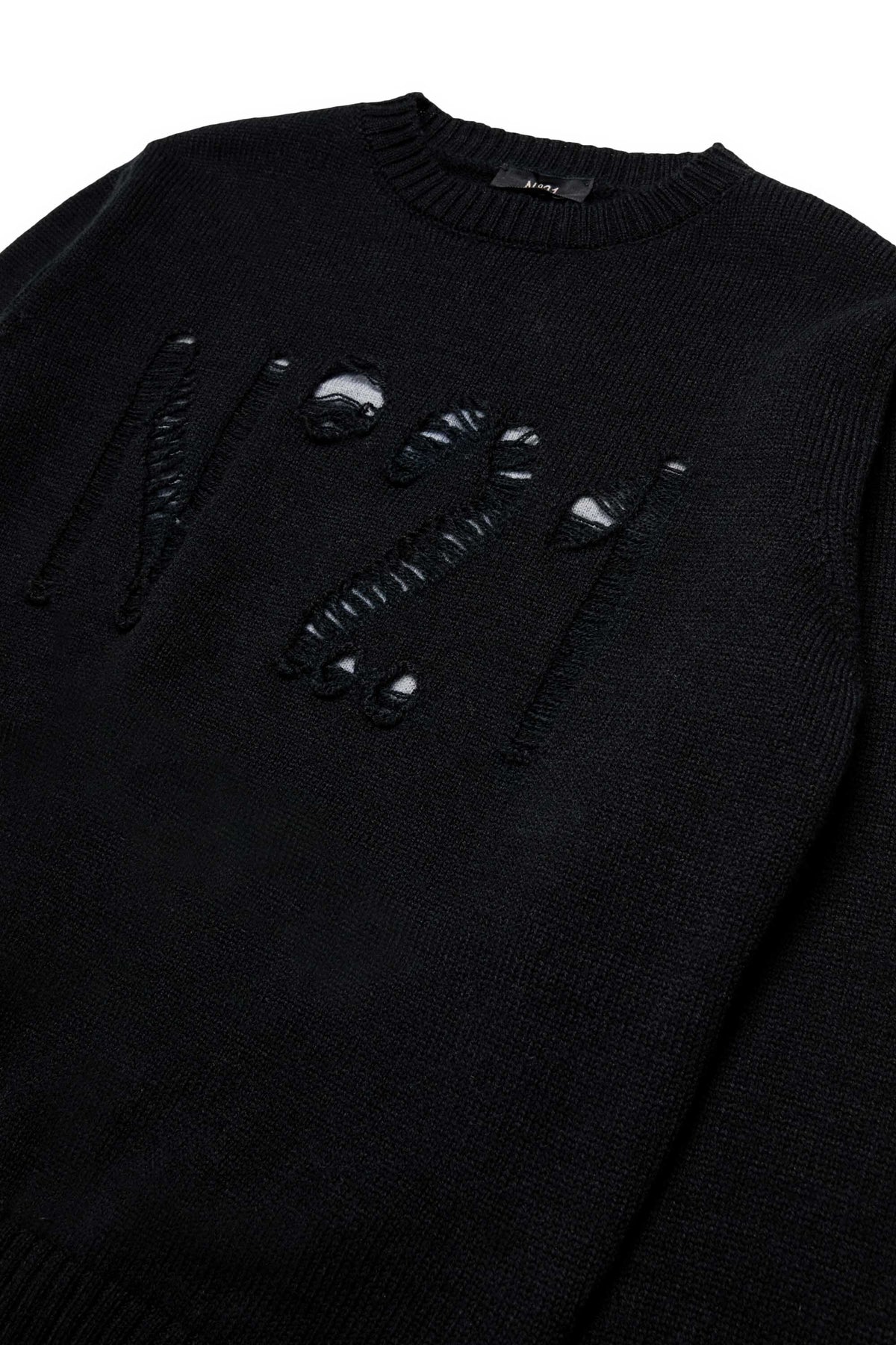 Pull col rond avec logo