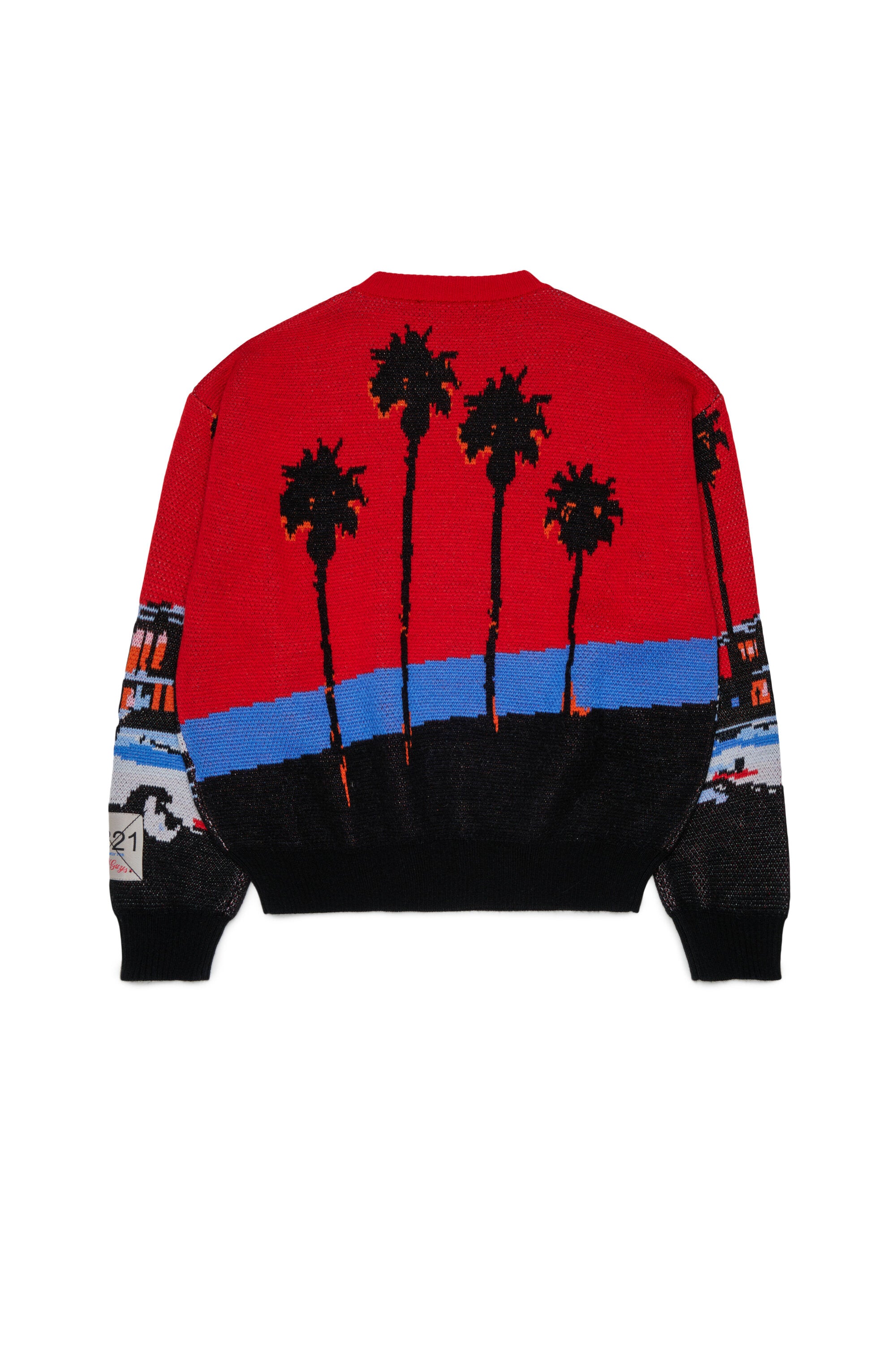 Jersey de cuello redondo con logo