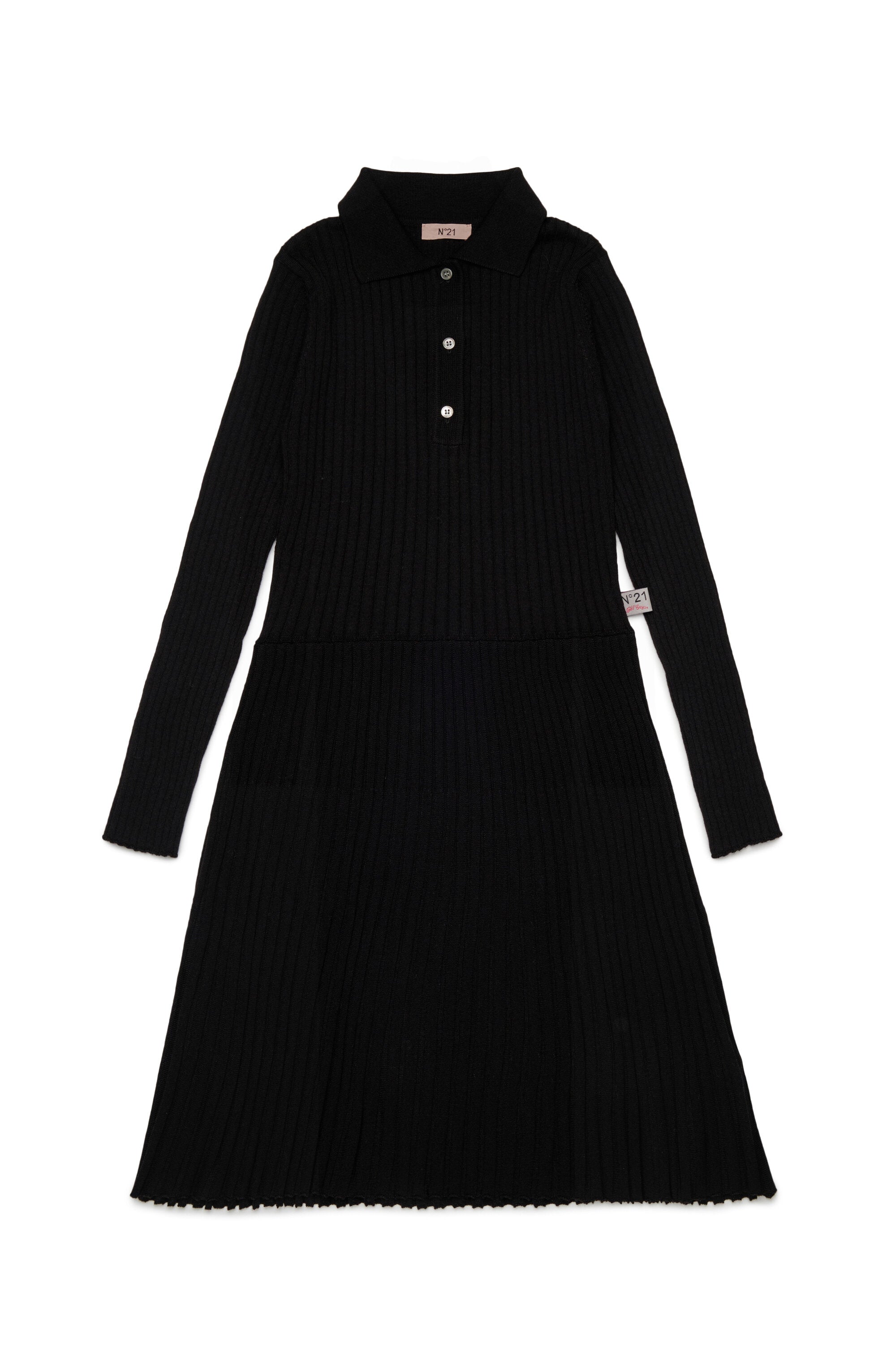 Polokleid aus Rippstrick