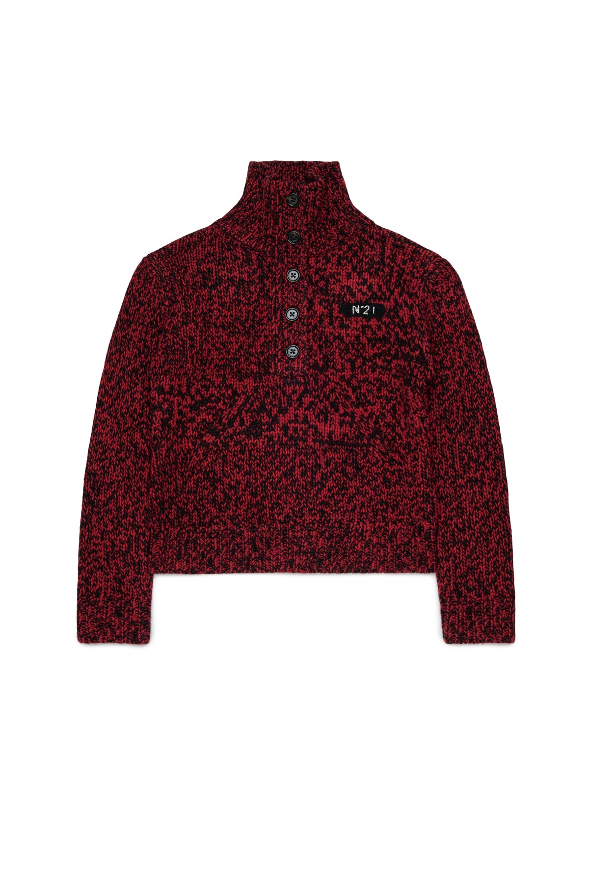 Pullover aus Wollmischung mit Logo