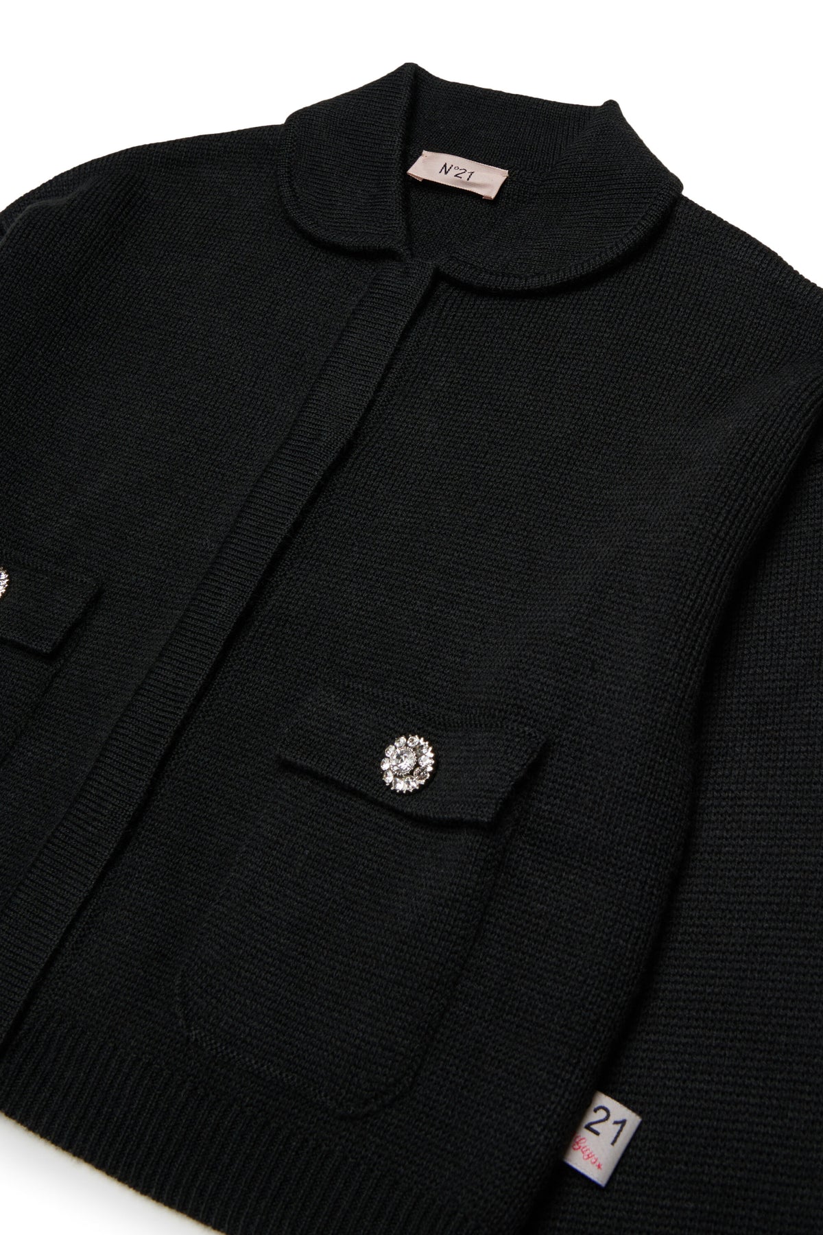 Cardigan with jewel buttons