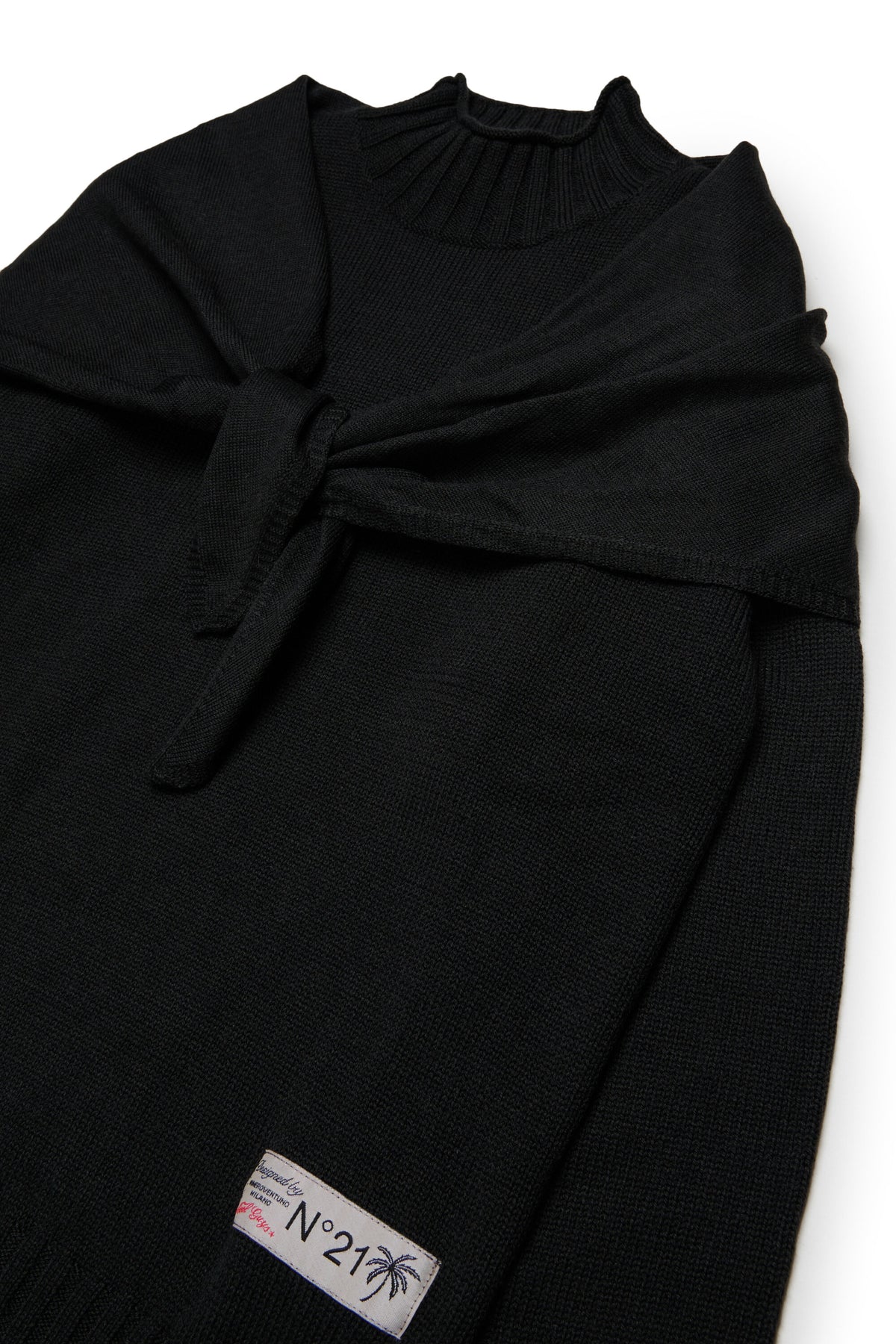 Pullover girocollo con logo