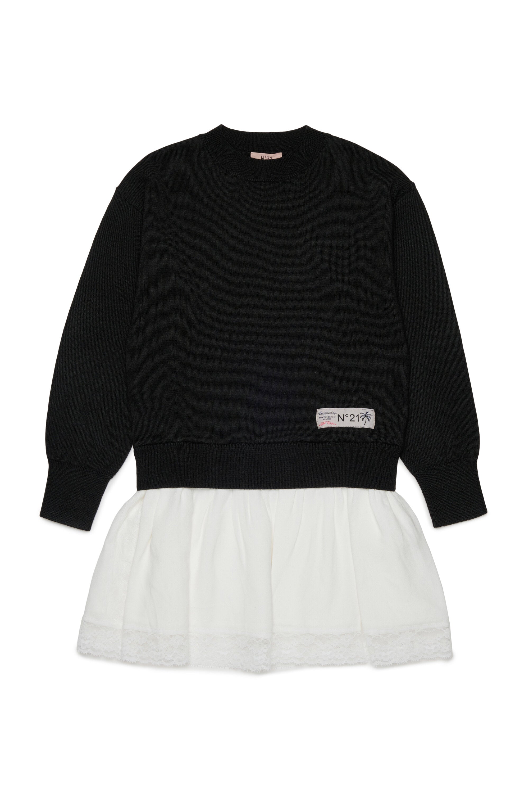 Strickkleid mit Logo