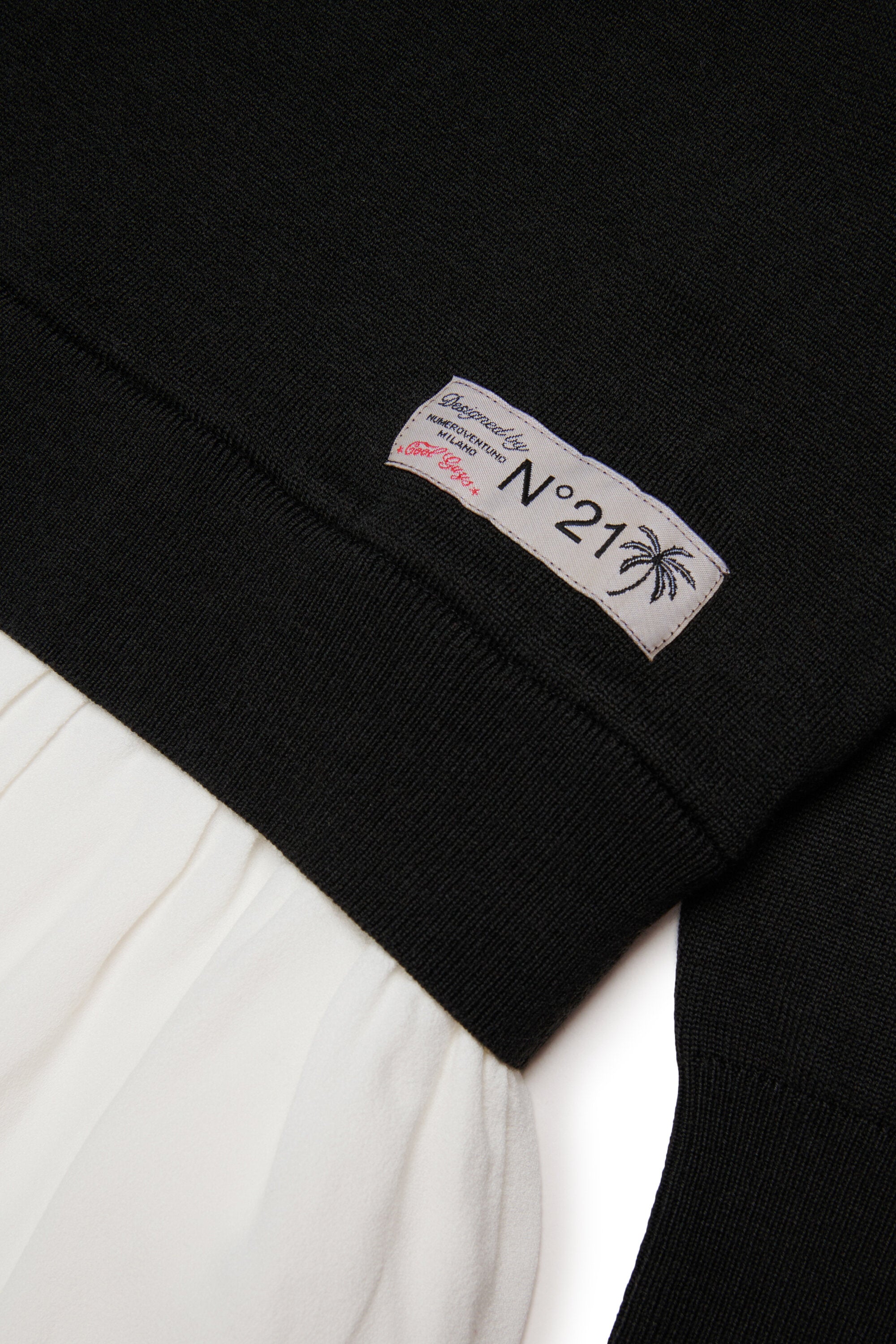 Strickkleid mit Logo