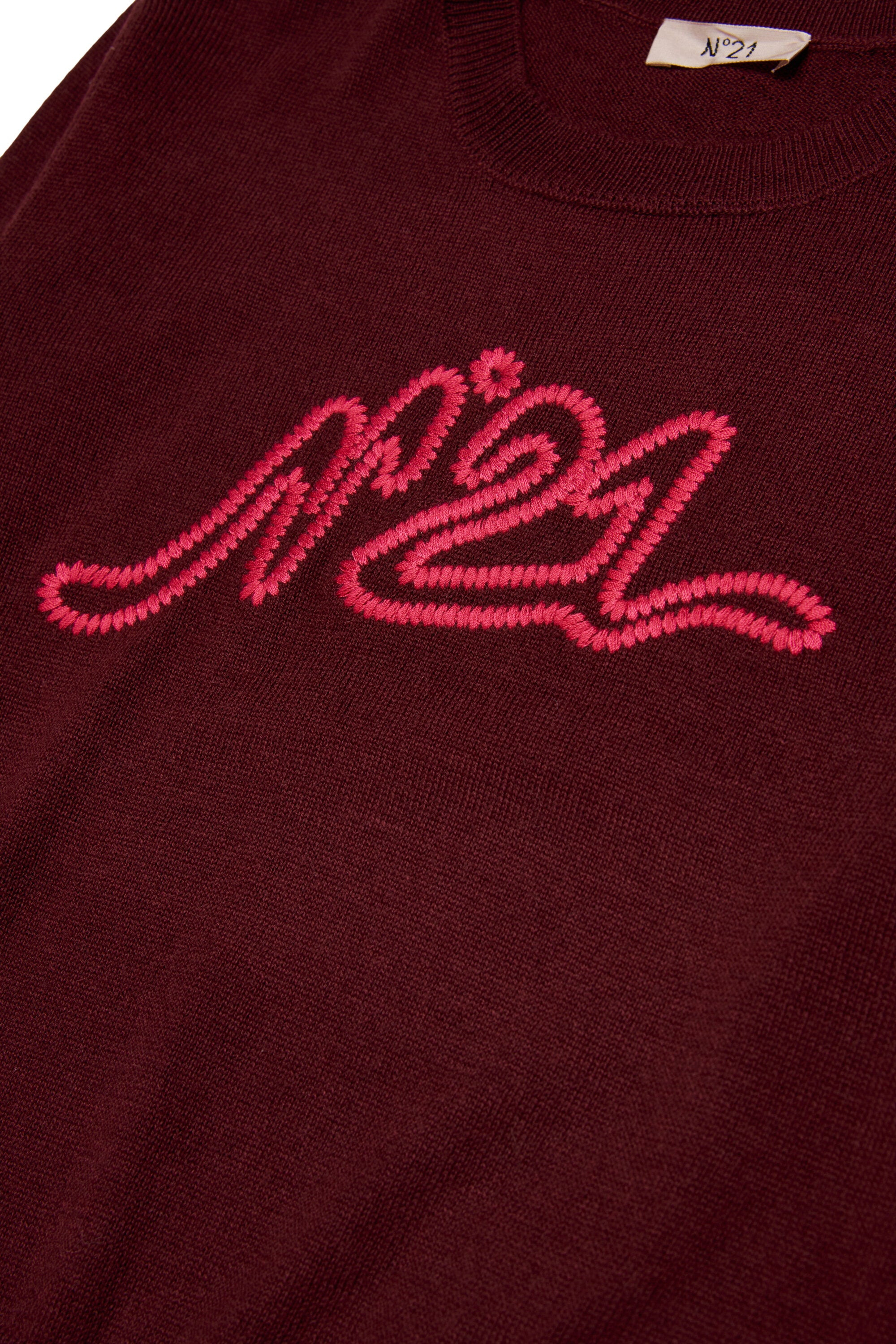 Pullover girocollo con logo