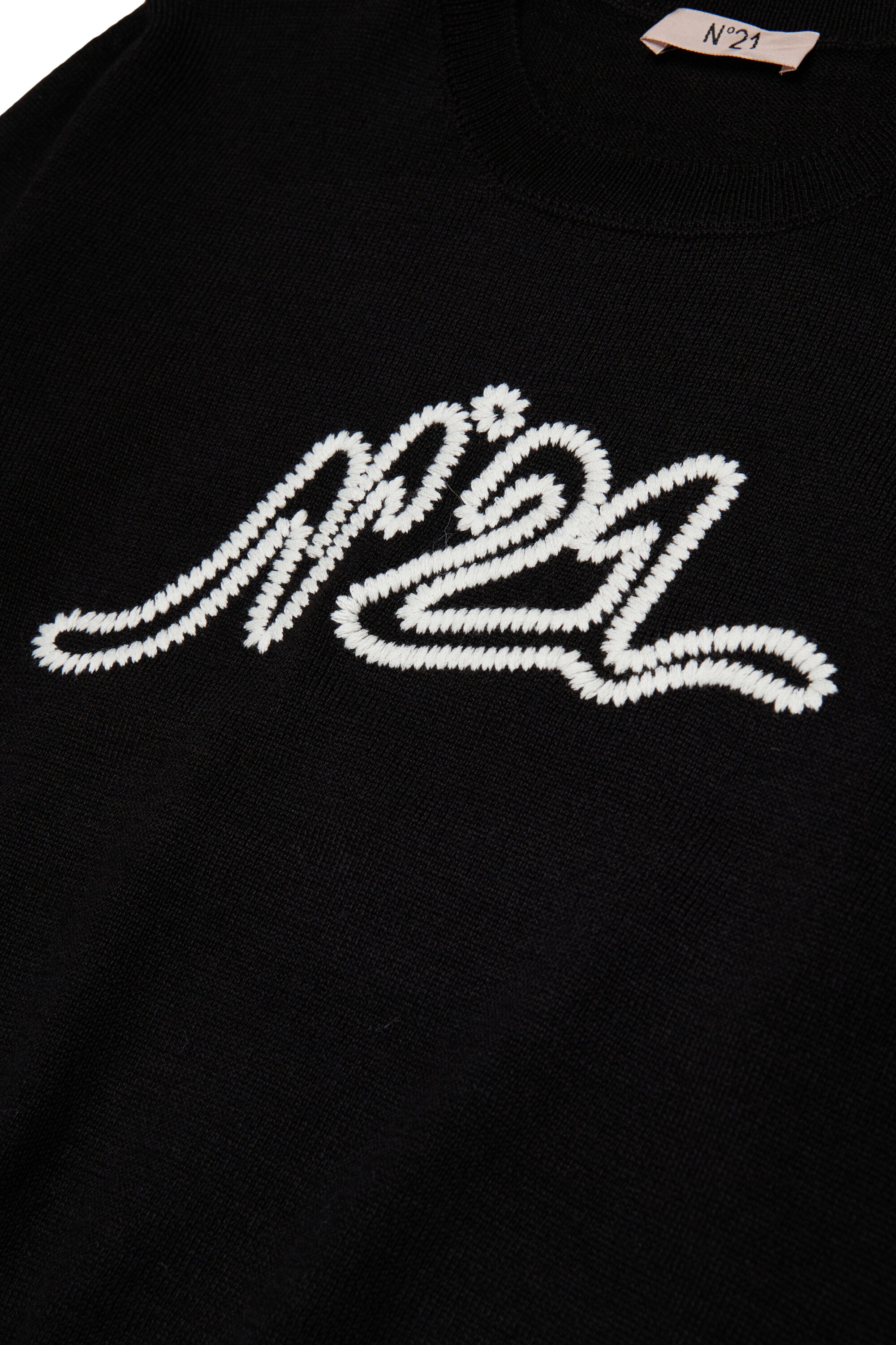 Pullover girocollo con logo