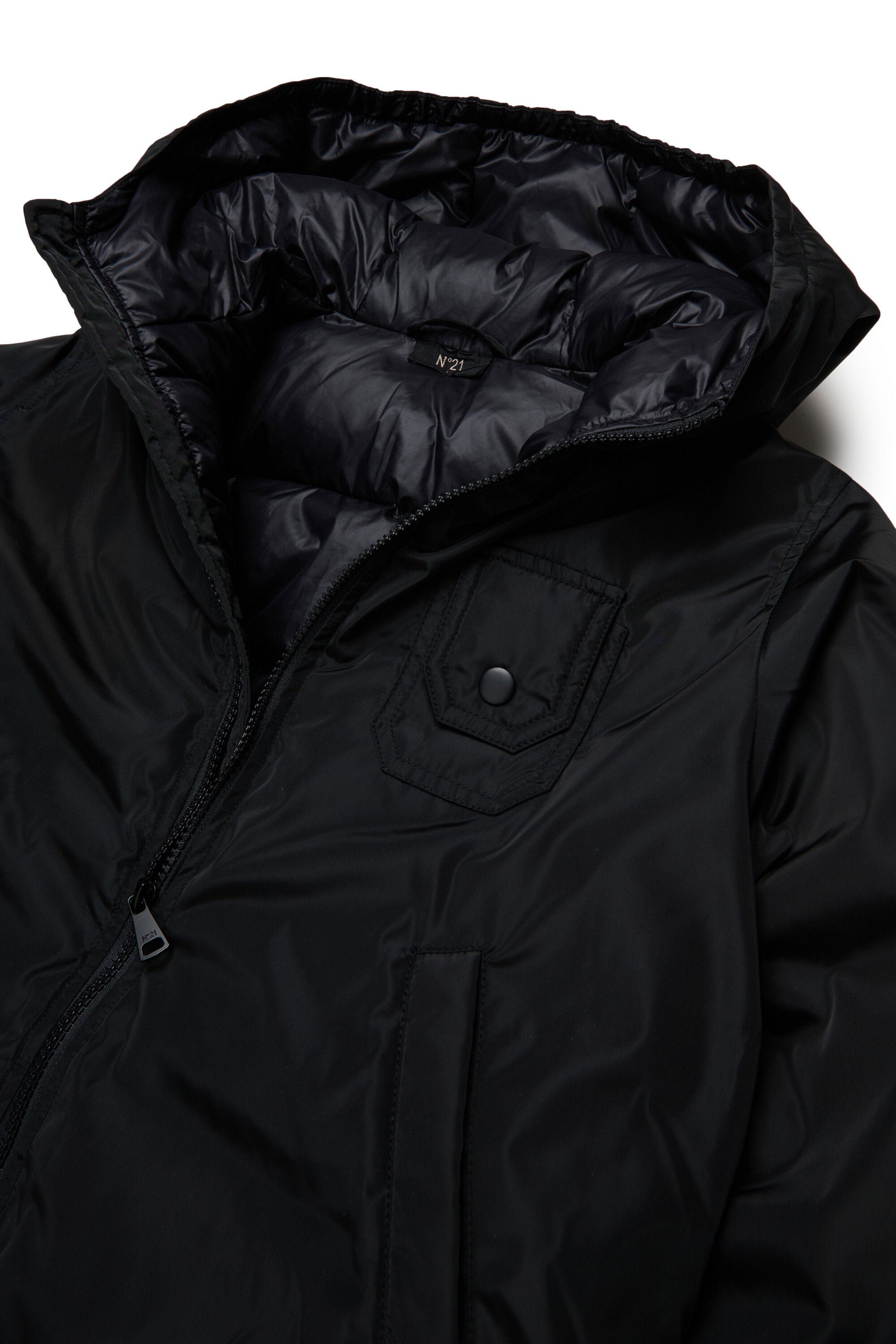 Chaqueta acolchada con logo