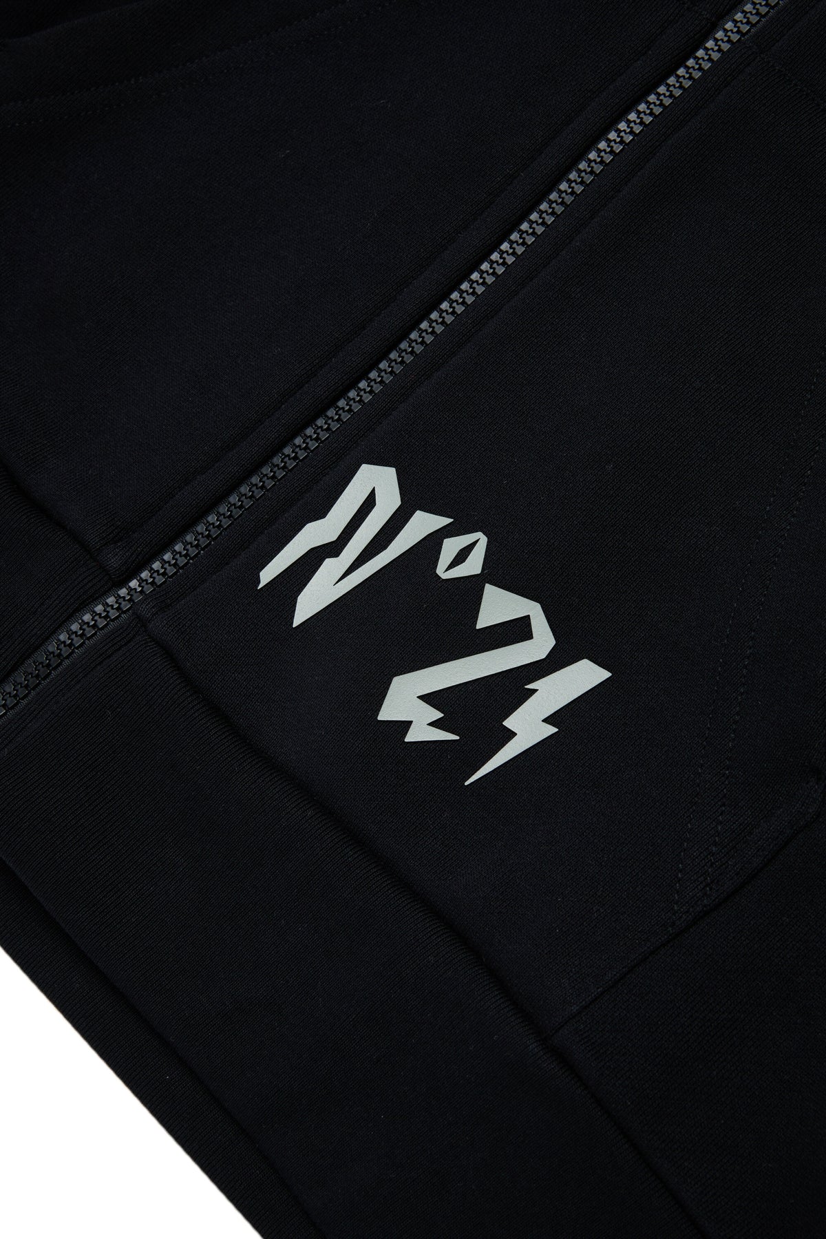 Zip sweatshirt with logo